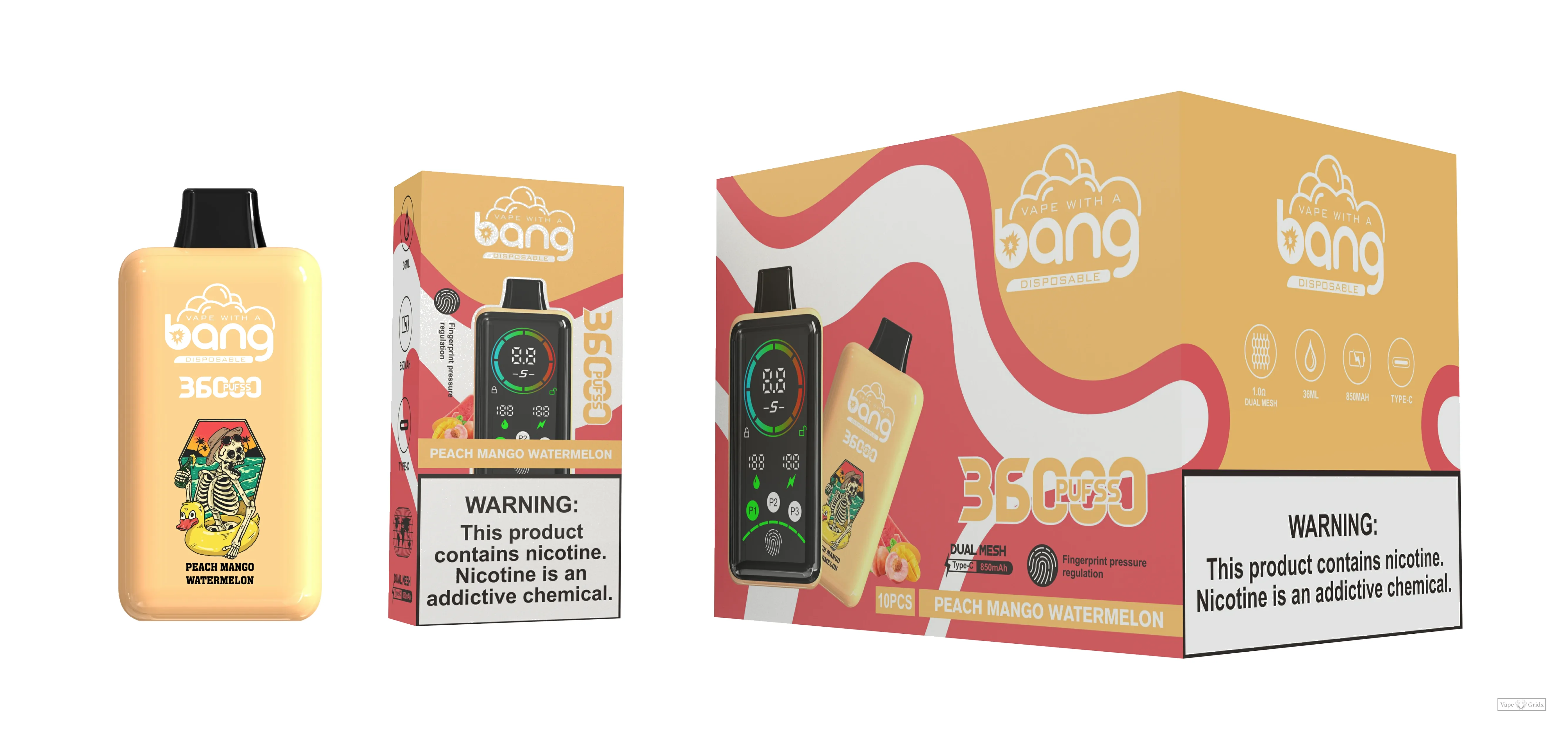 Bang 36000 36K Züge Display Screen Einweg-Vape - image 2
