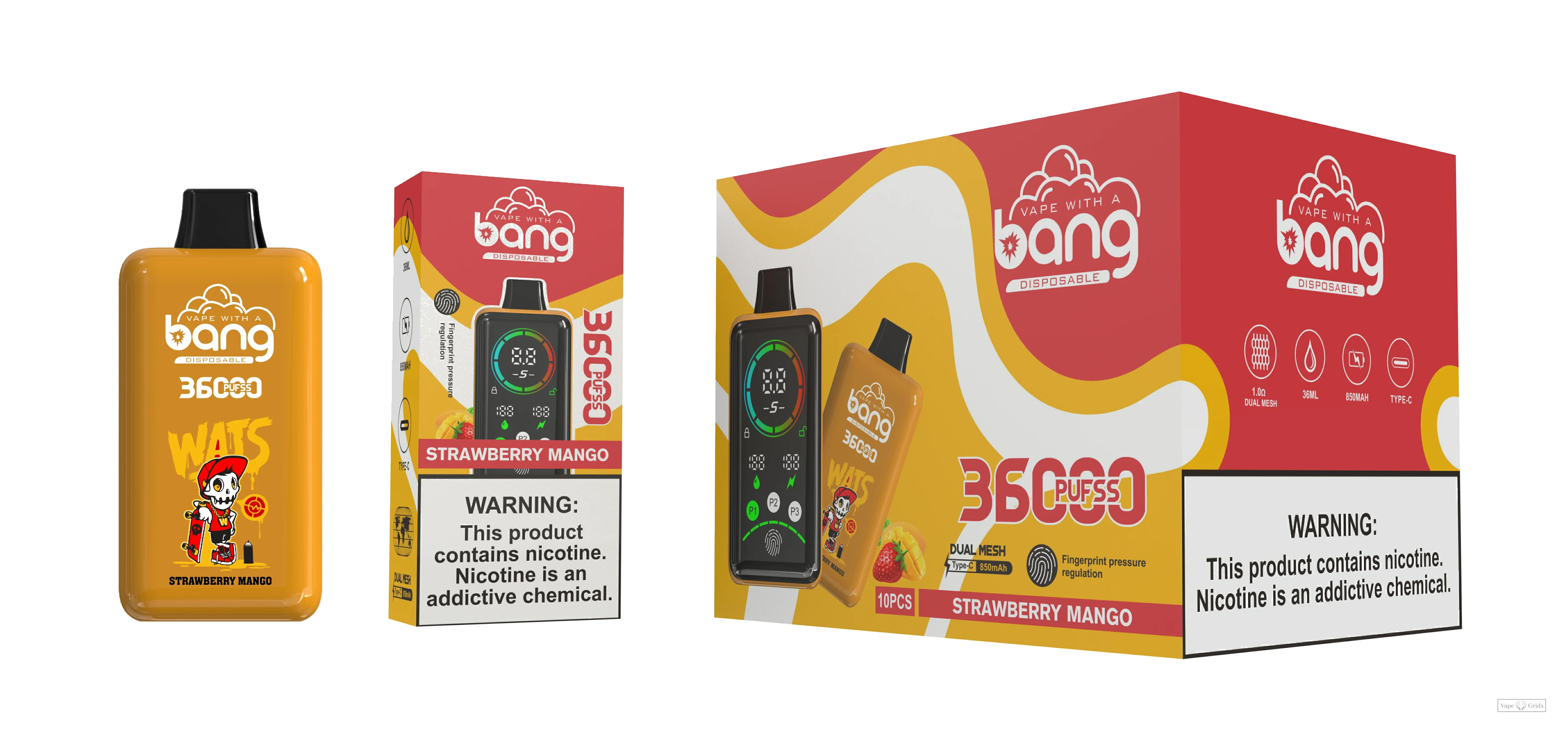 Bang 36000 36K Züge Display Screen Einweg-Vape - image 12