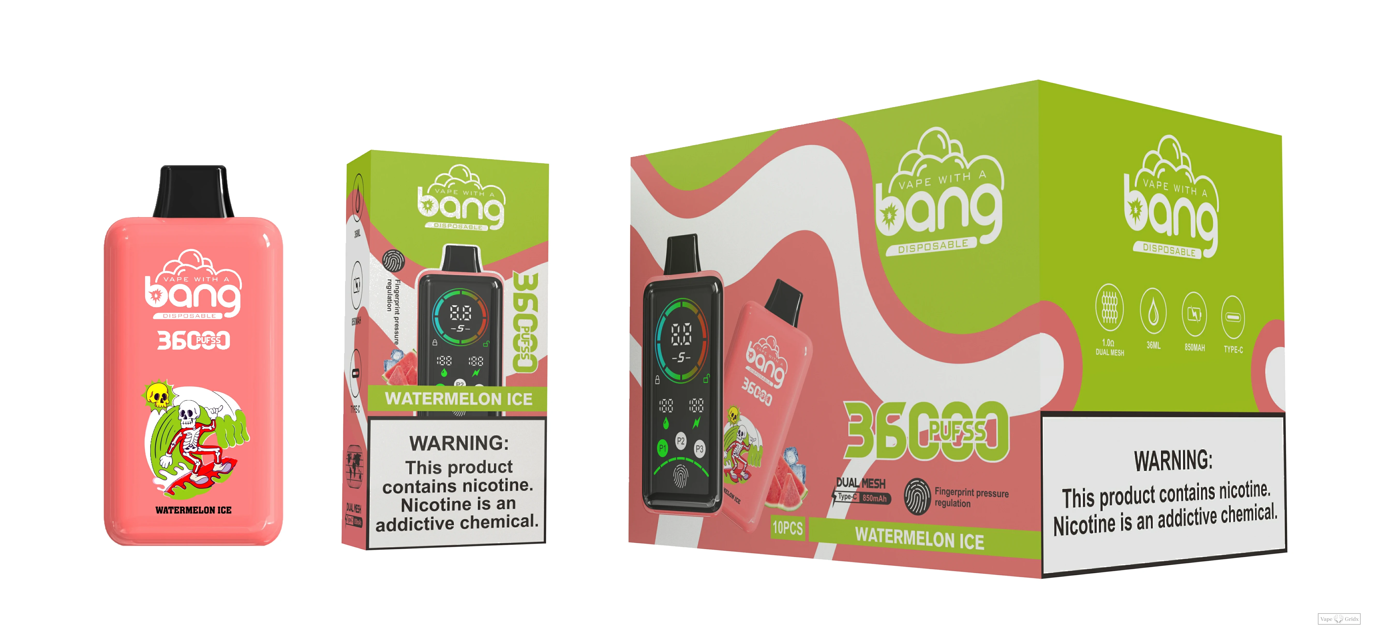 Bang 36000 36K Züge Display Screen Einweg-Vape - image 3