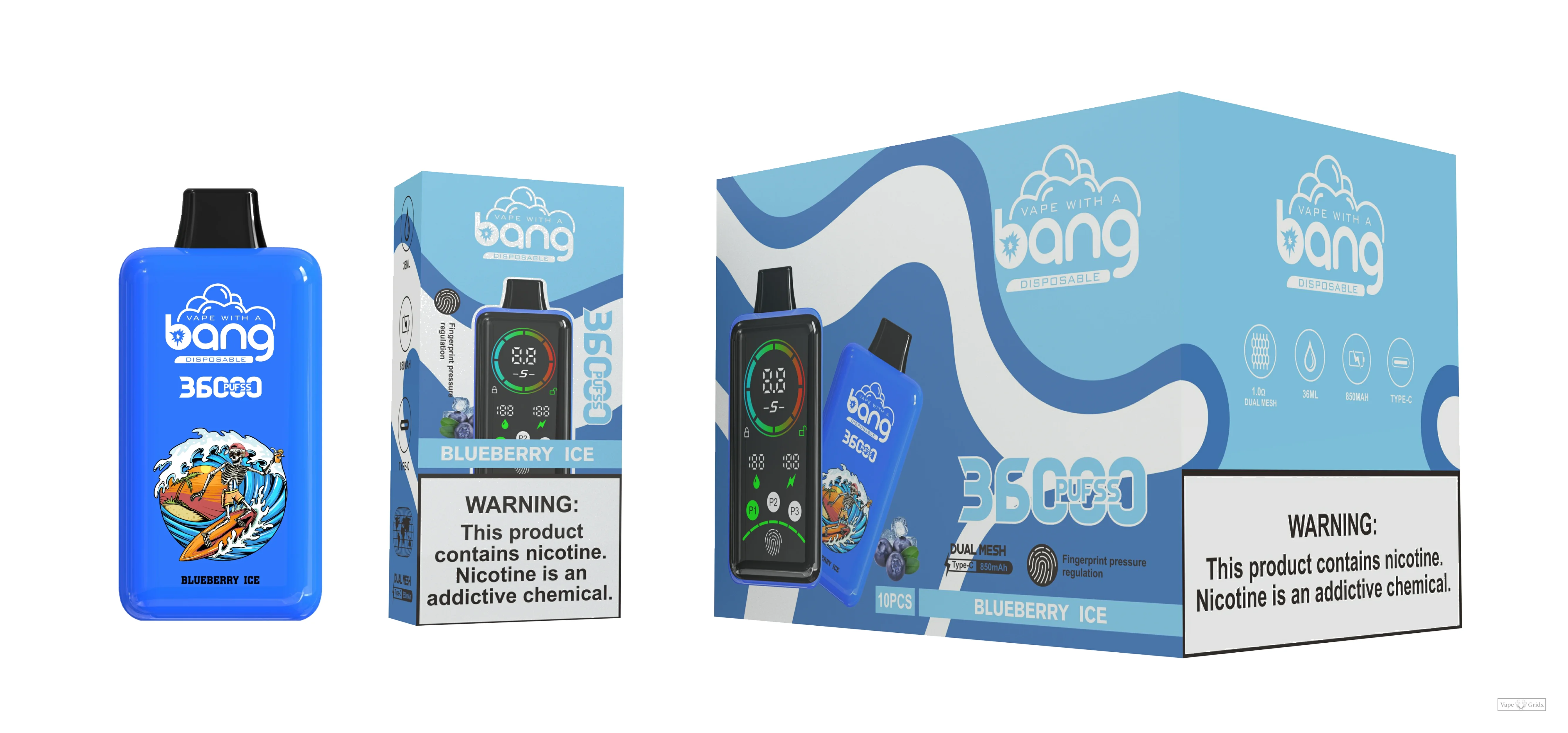 Bang 36000 36K Züge Display Screen Einweg-Vape - image 4