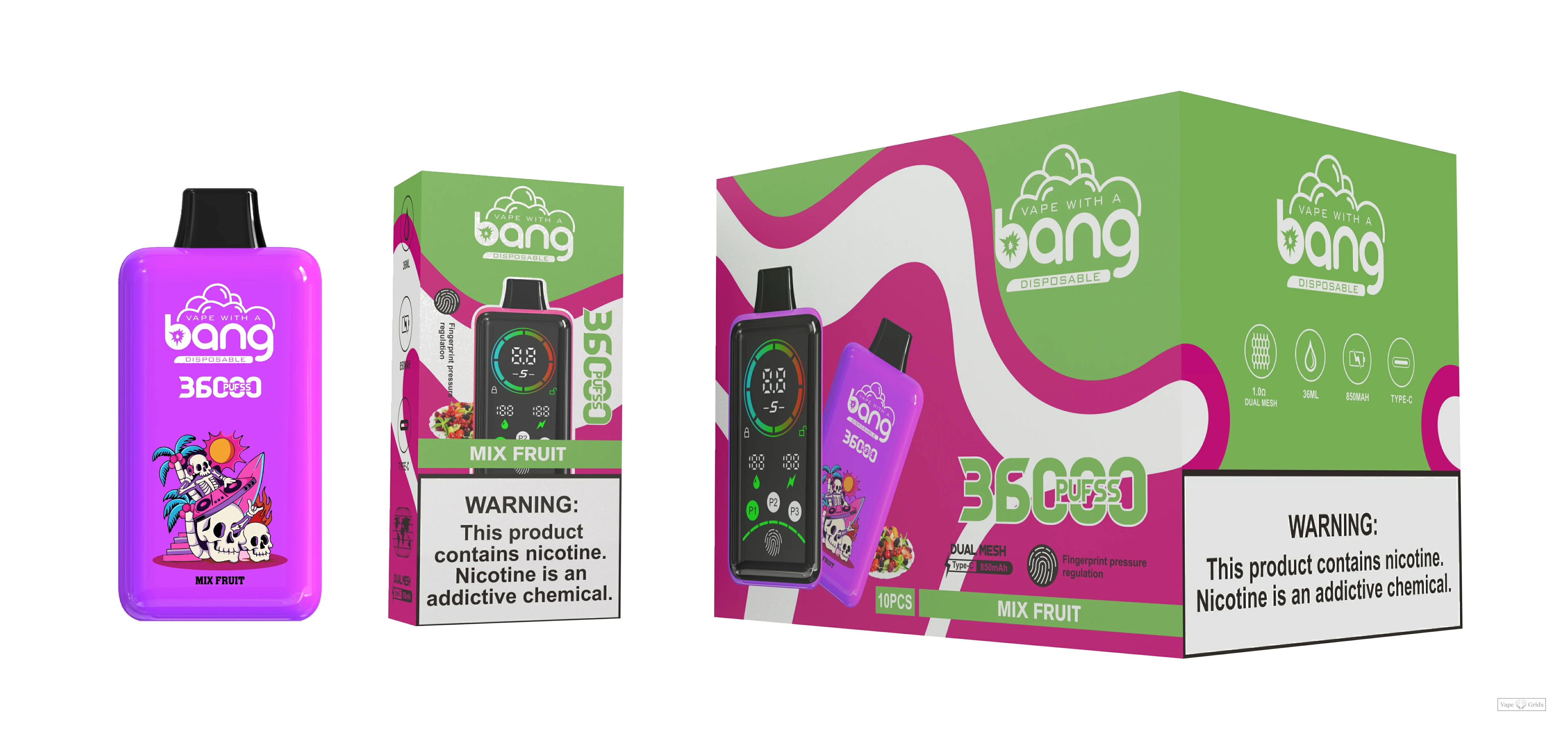 Bang 36000 36K Züge Display Screen Einweg-Vape - image 6