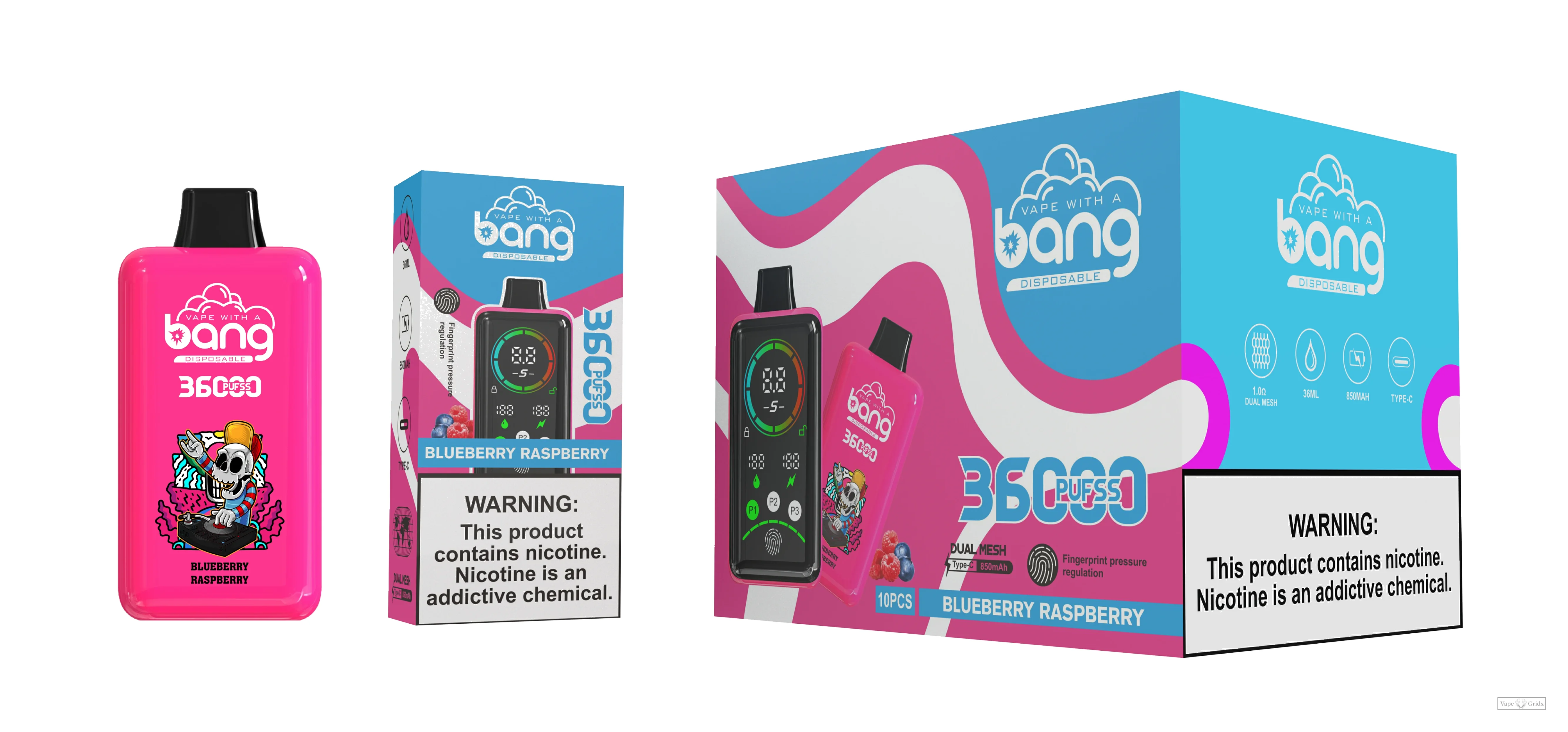 Bang 36000 36K Züge Display Screen Einweg-Vape - image 7