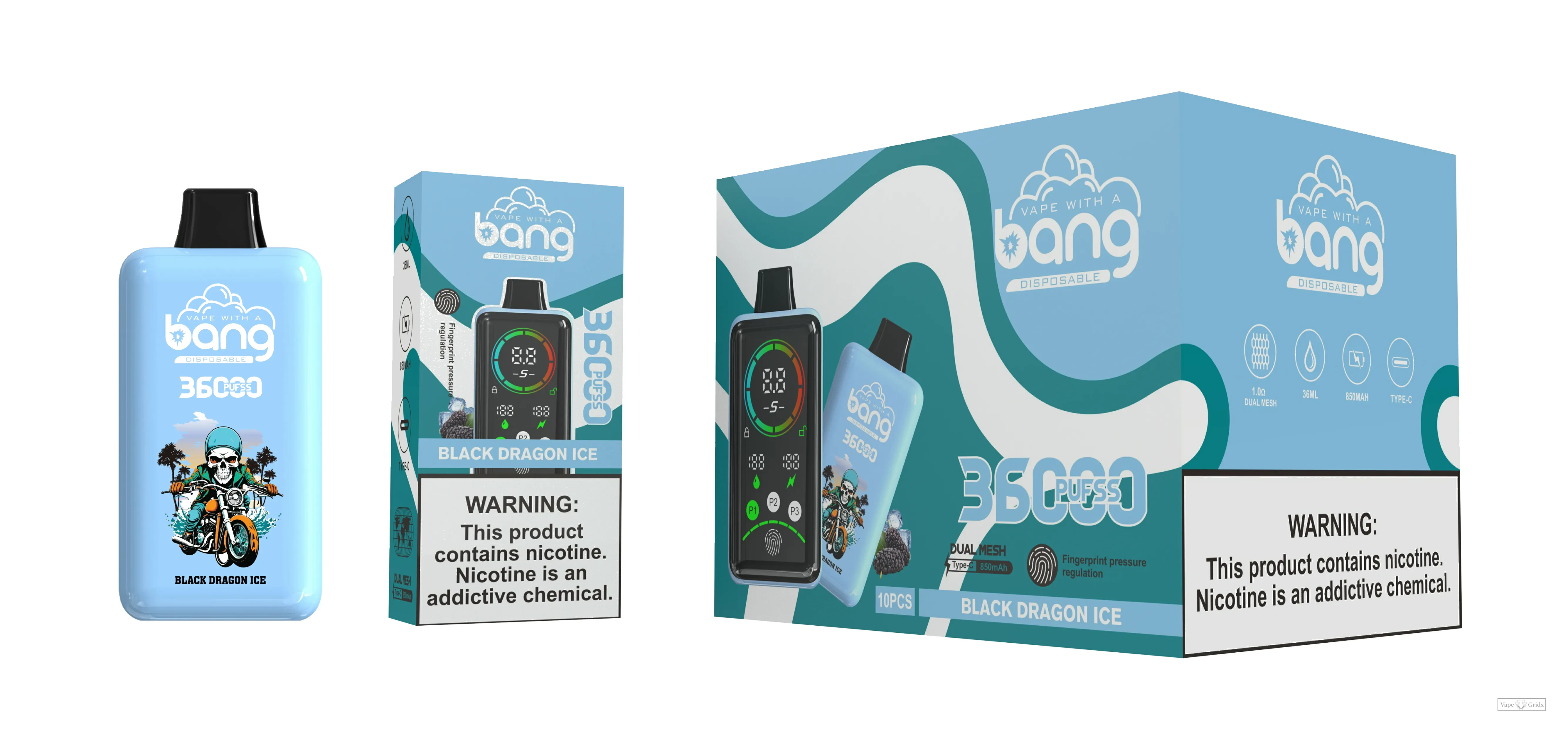 Bang 36000 36K Züge Display Screen Einweg-Vape - image 8