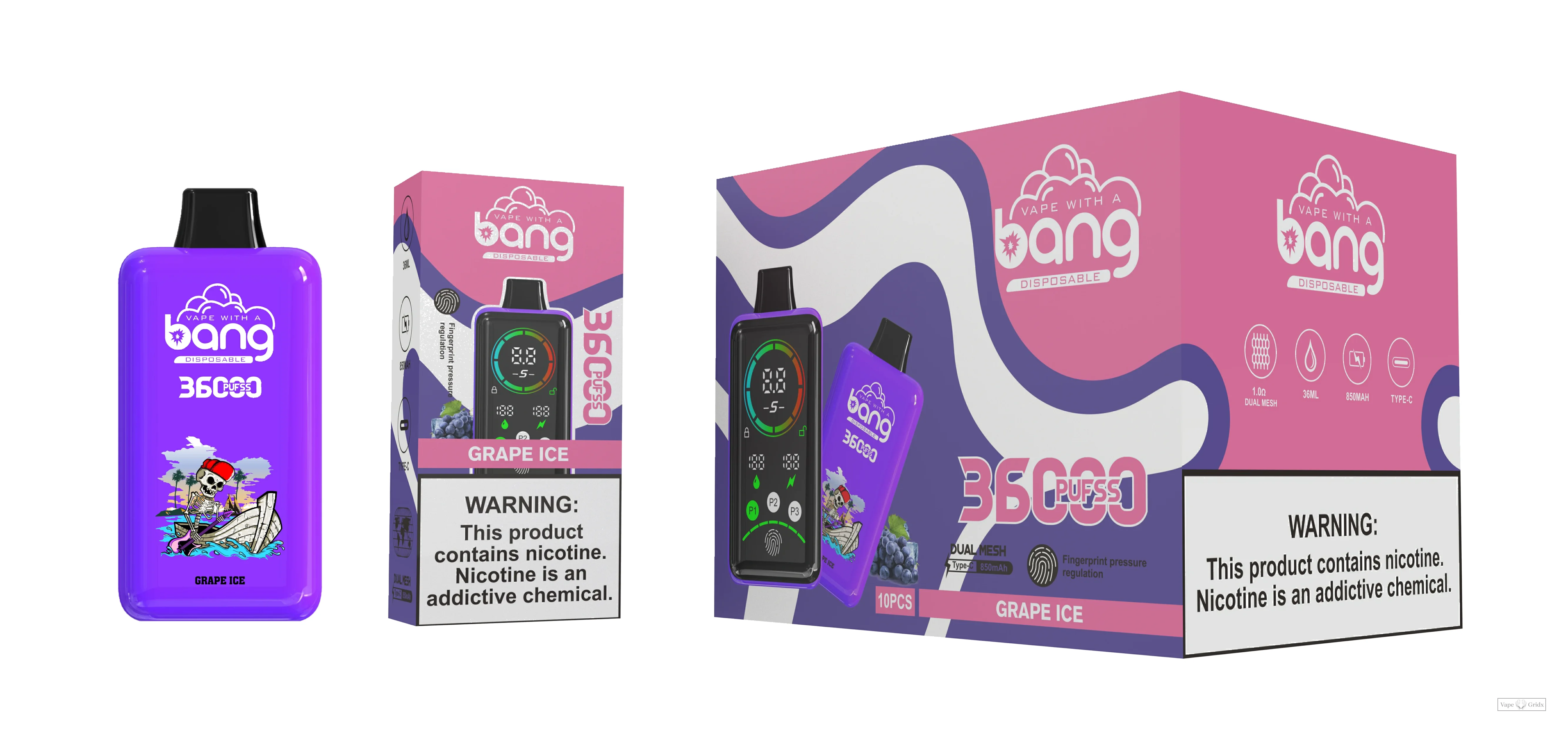 Bang 36000 36K Züge Display Screen Einweg-Vape - image 10