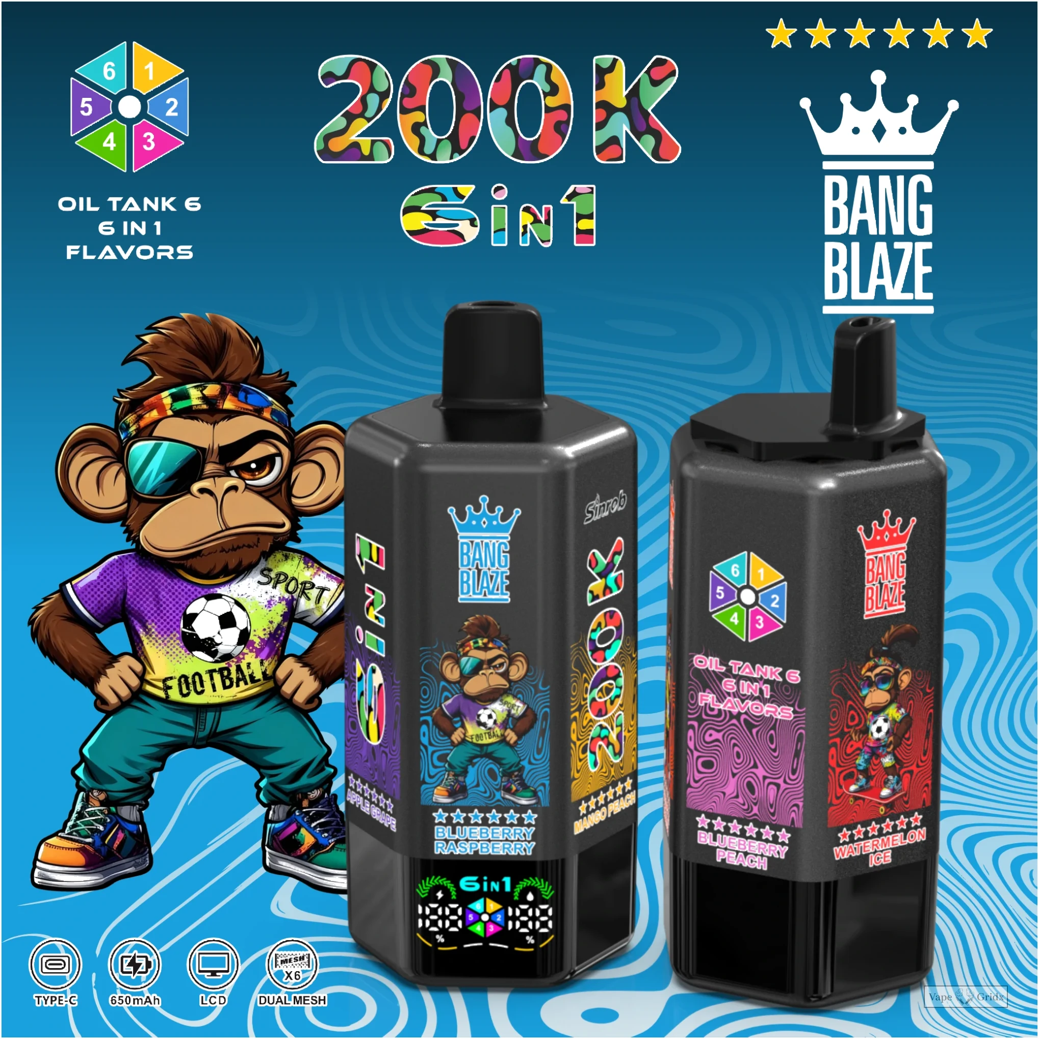 Bang Blaze 200000 200K Züge Display Einweg-Vape - image 2