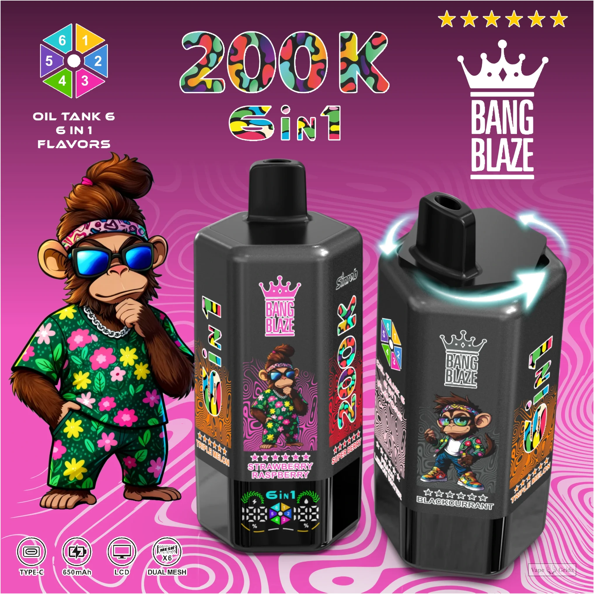 Bang Blaze 200000 200K Züge Display Einweg-Vape - image 11