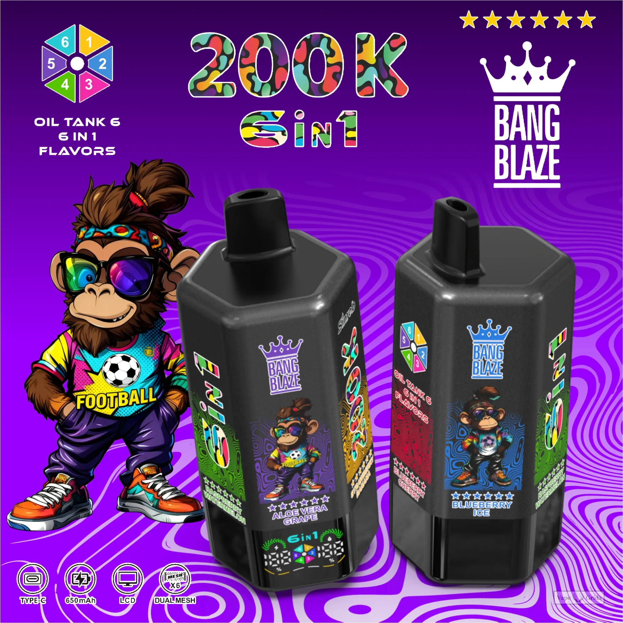 Bang Blaze 200000 200K Züge Display Einweg-Vape - image 4