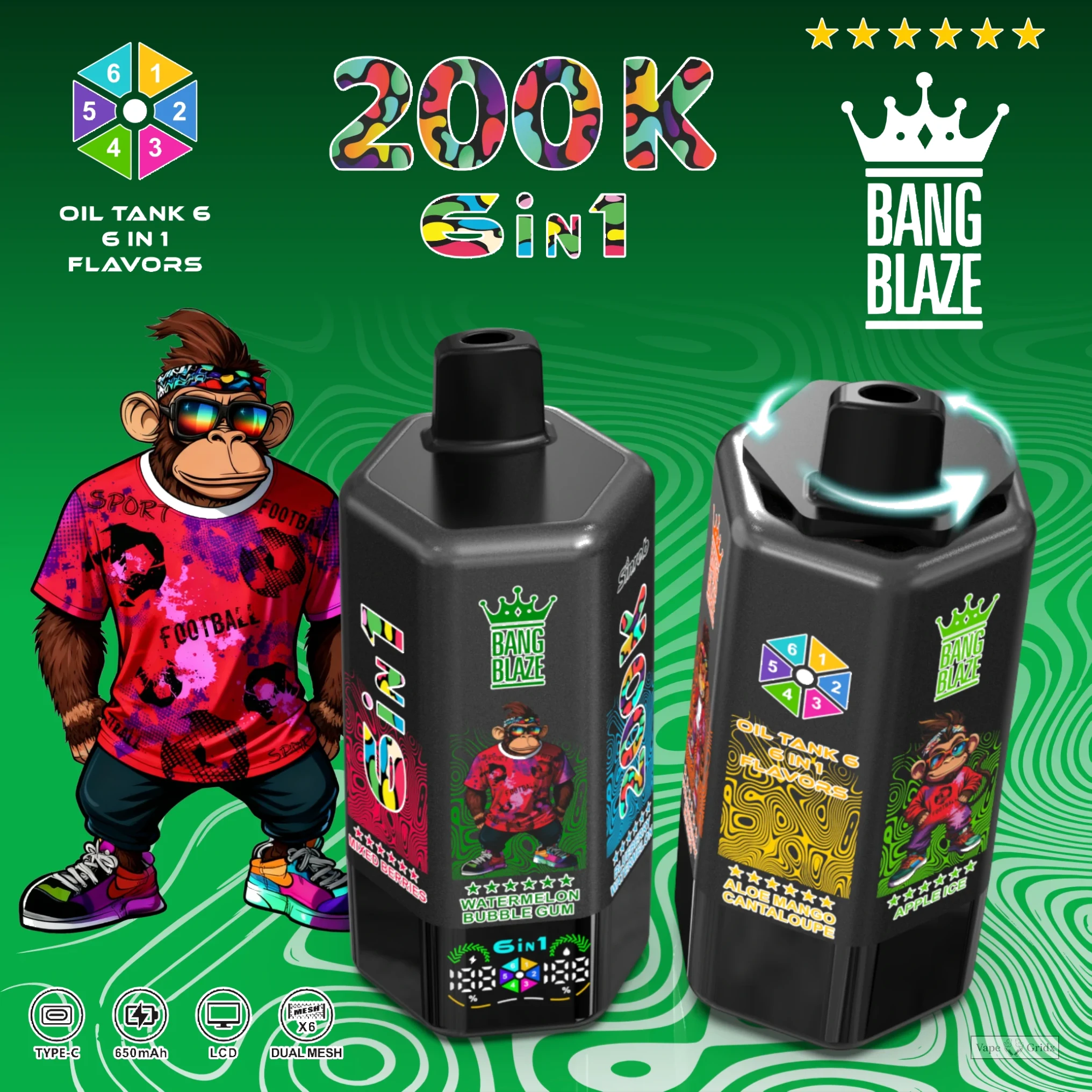 Bang Blaze 200000 200K Züge Display Einweg-Vape - image 5