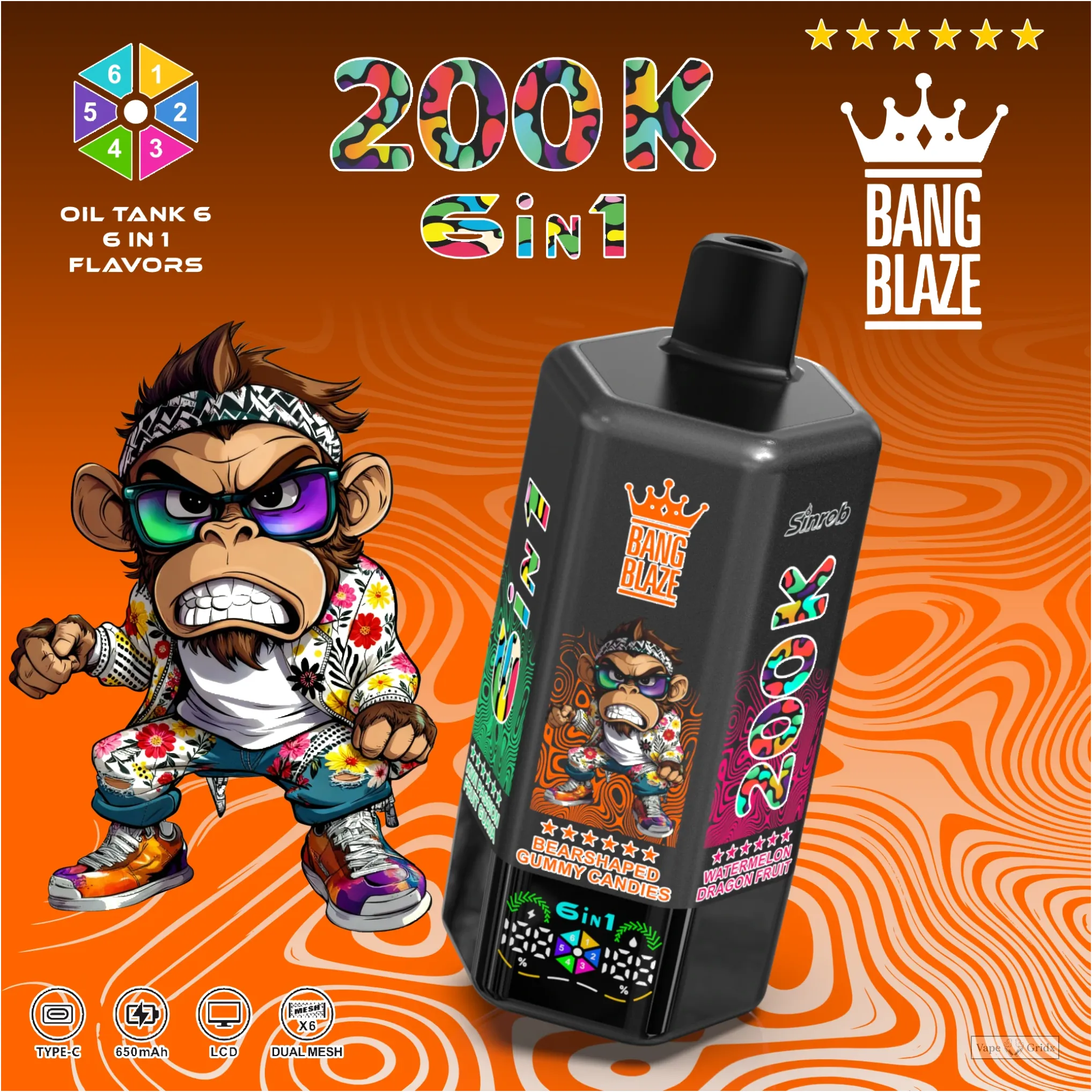Bang Blaze 200000 200K Züge Display Einweg-Vape - image 7