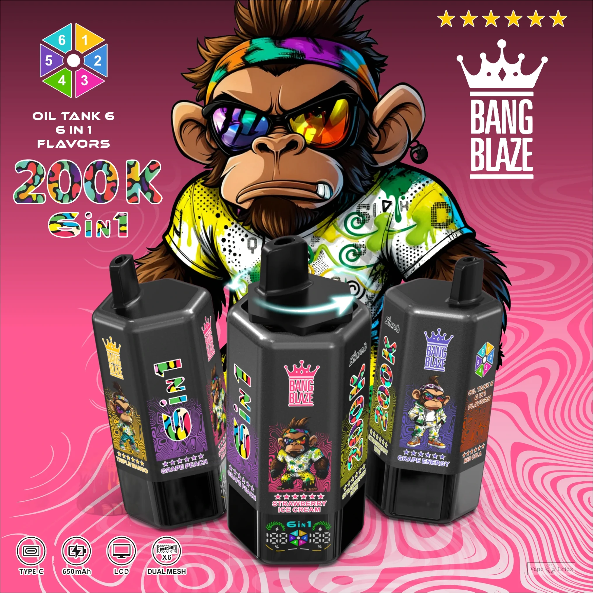 Bang Blaze 200000 200K Züge Display Einweg-Vape - image 8