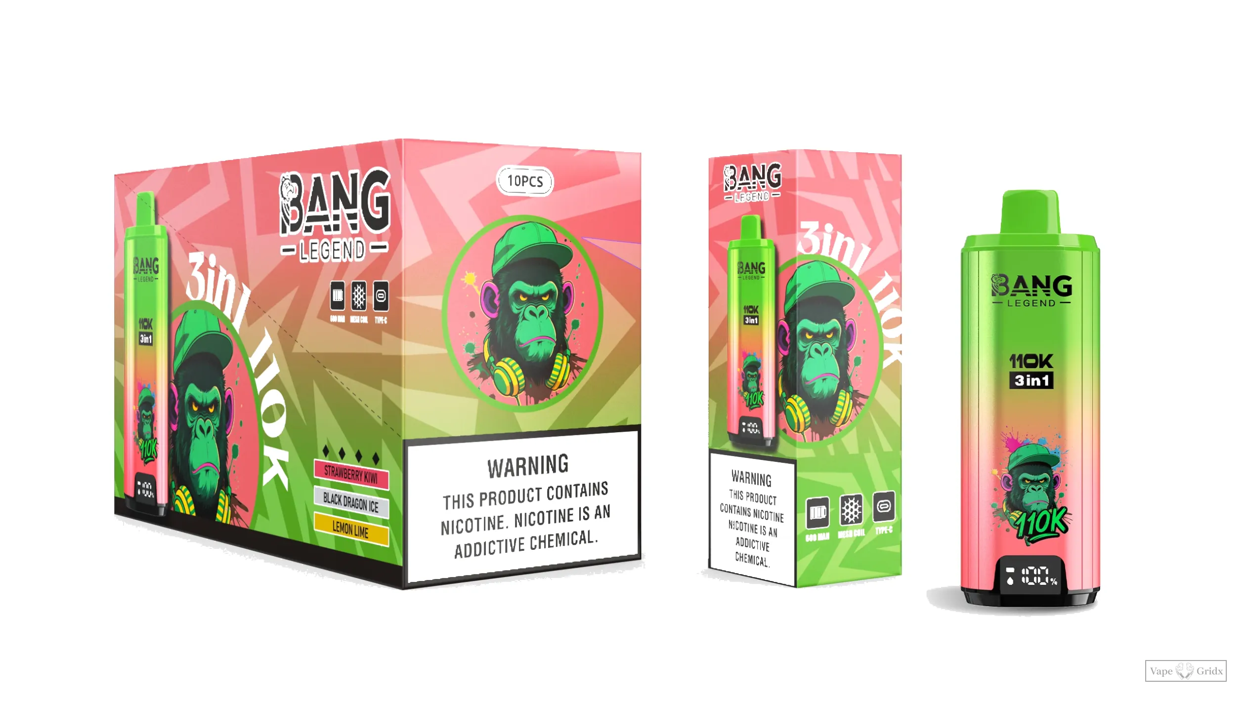 Bang Legend 110000 110K Züge Display Einweg-Vape