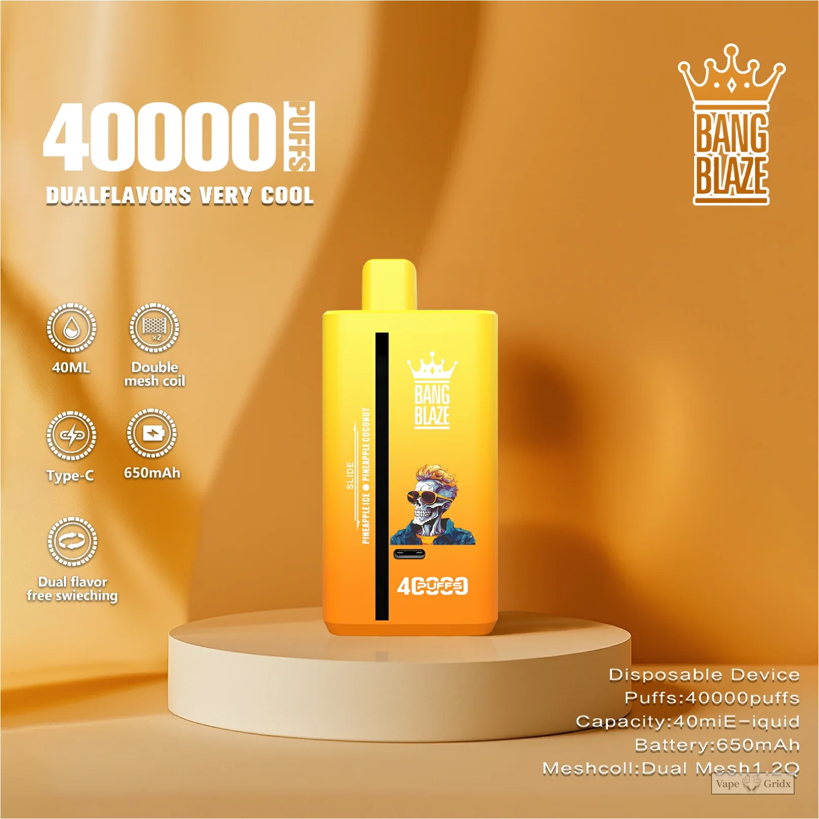 Bang Blaze 40000 40K Züge Dual Geschmack Einweg-Vape - image 2