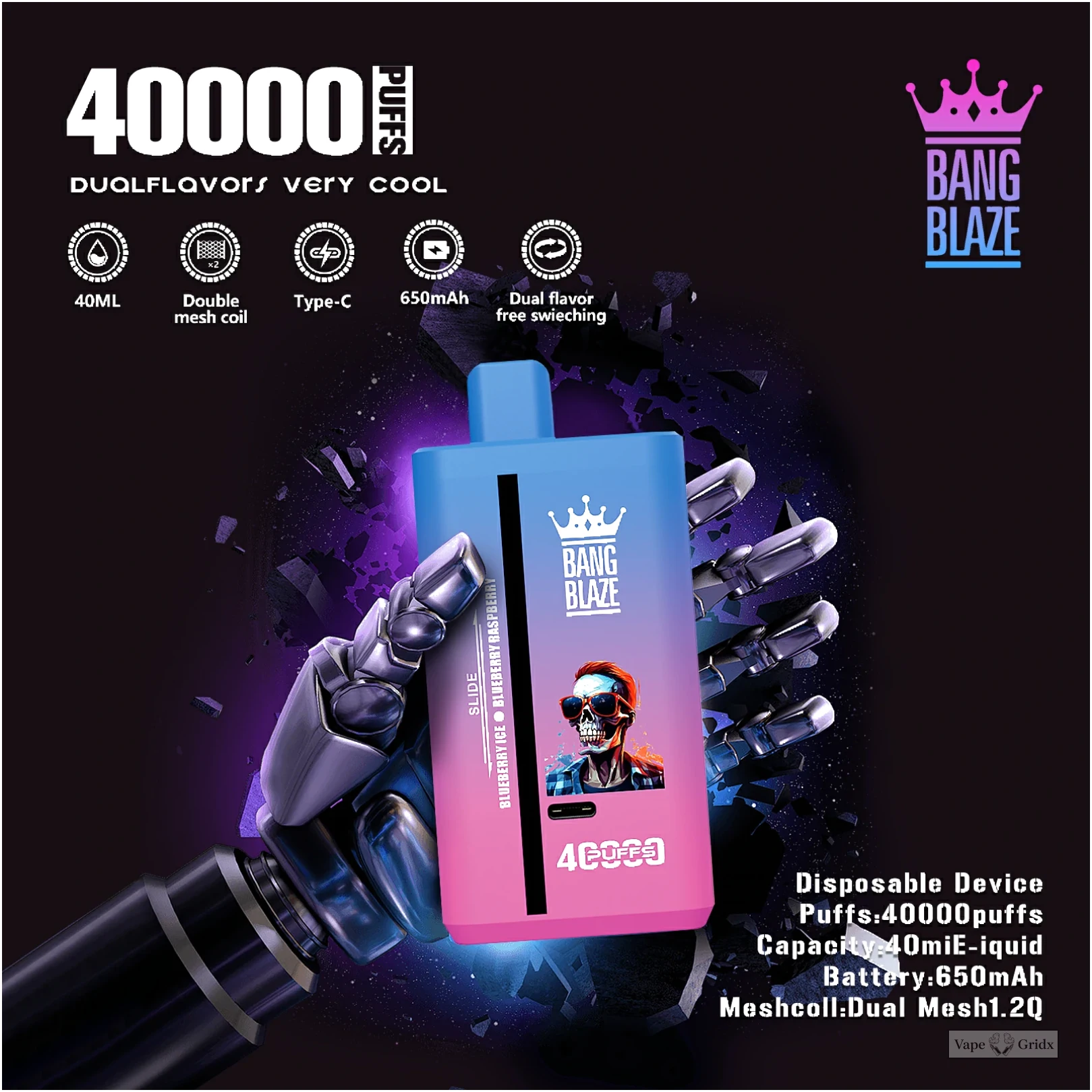 Bang Blaze 40000 40K Züge Dual Geschmack Einweg-Vape - image 12