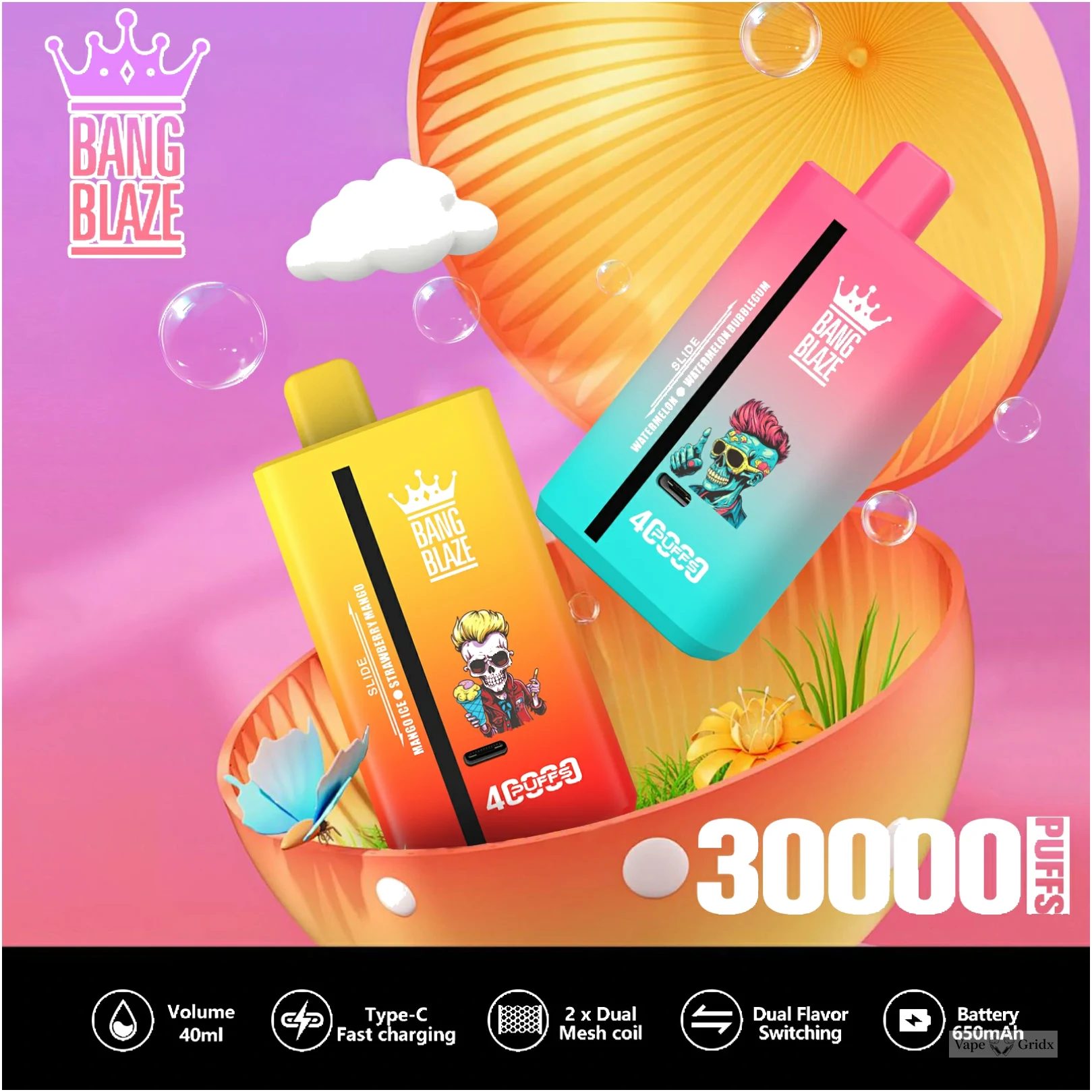 Bang Blaze 40000 40K Züge Dual Geschmack Einweg-Vape - image 4