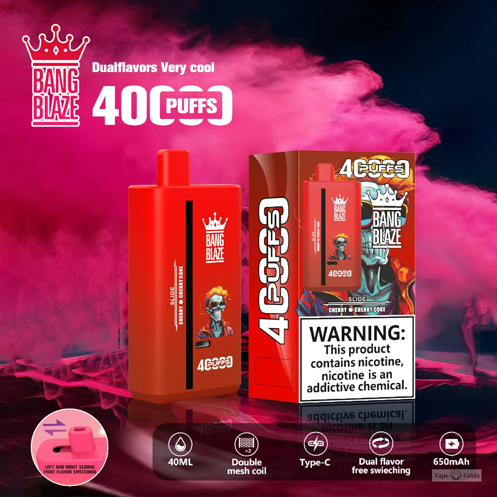 Bang Blaze 40000 40K Züge Dual Geschmack Einweg-Vape - image 7