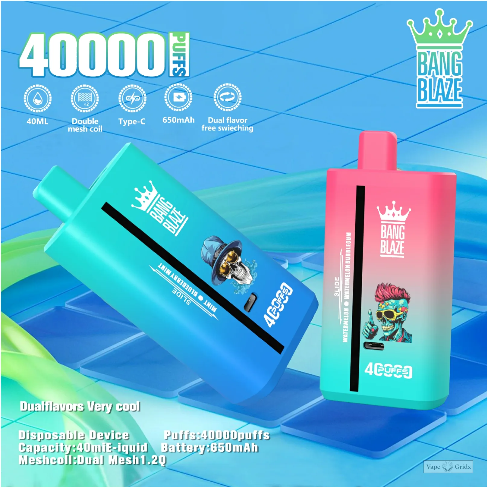 Bang Blaze 40000 40K Züge Dual Geschmack Einweg-Vape - image 8