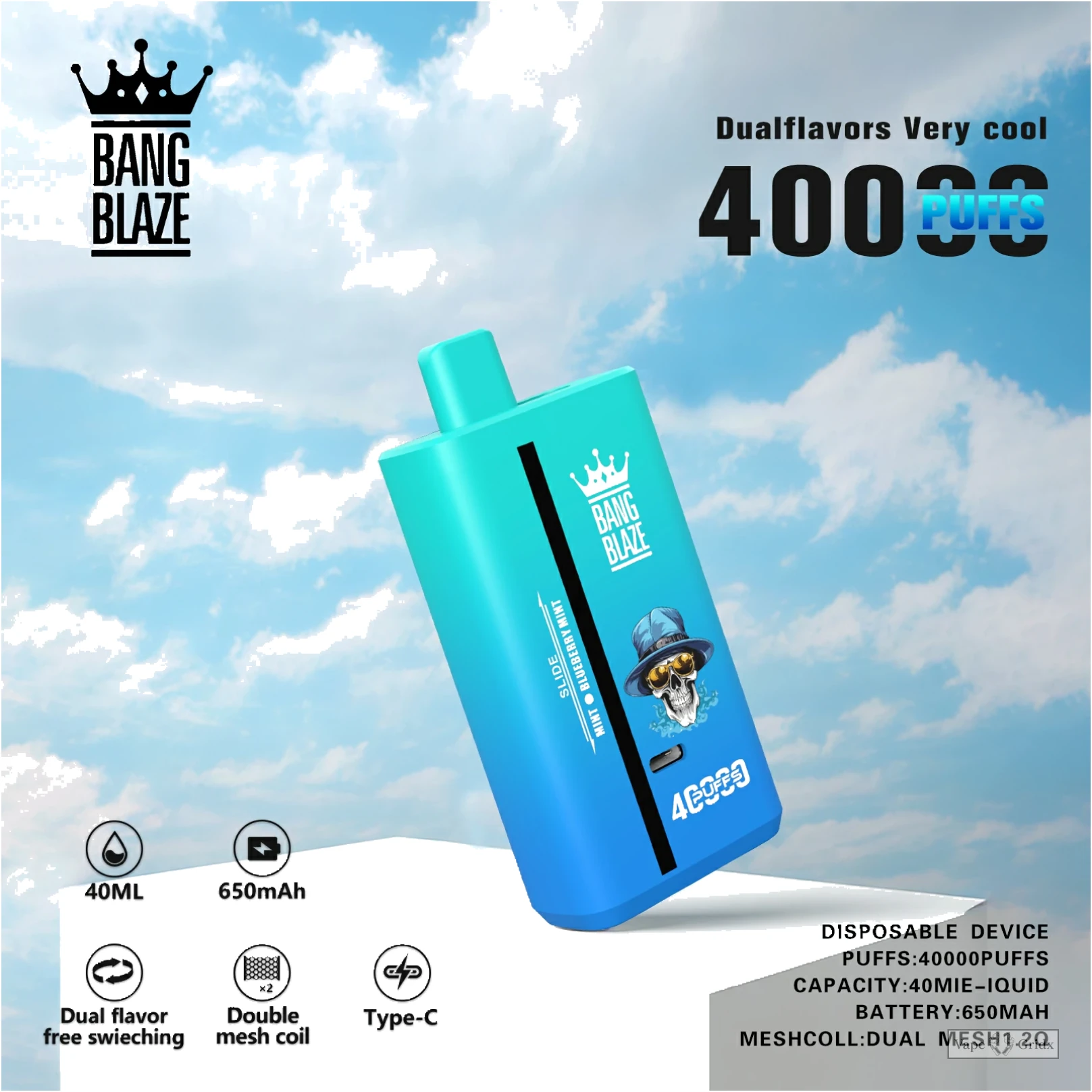 Bang Blaze 40000 40K Züge Dual Geschmack Einweg-Vape - image 9