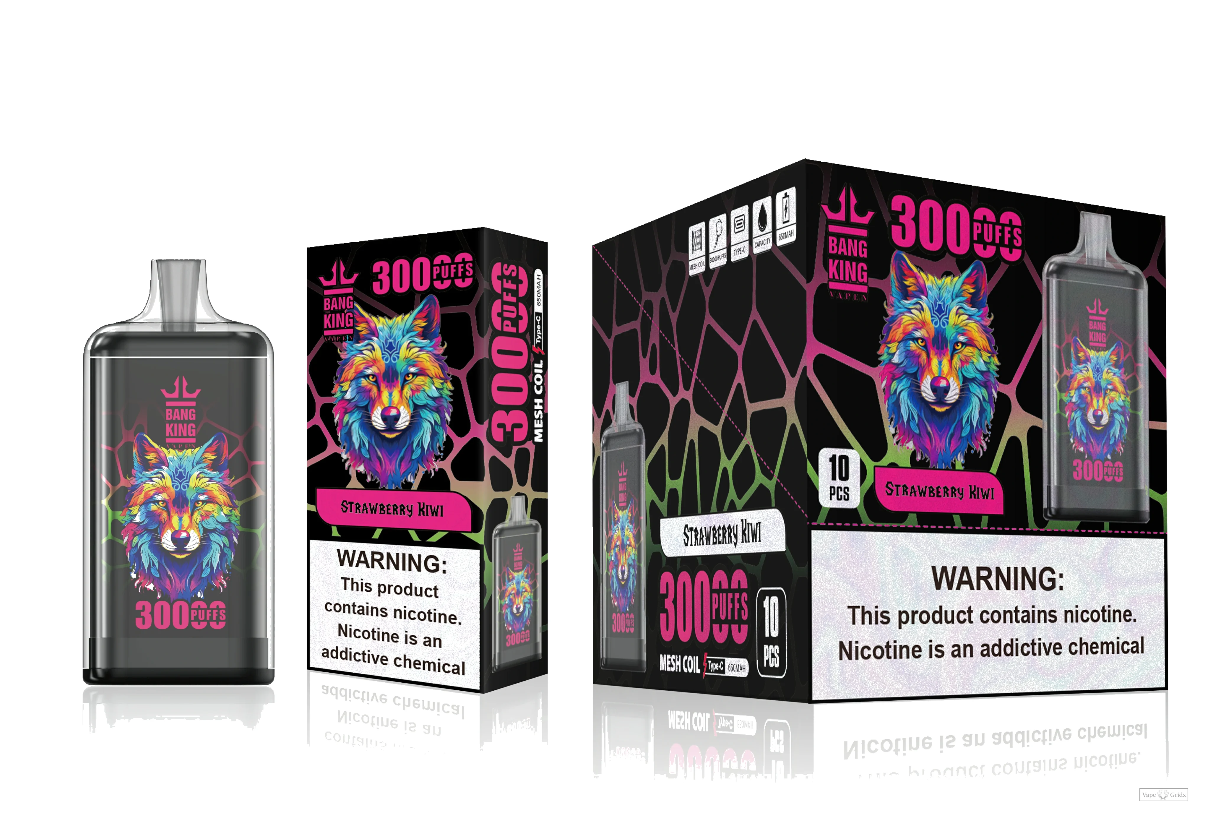 Bang King 30000 30K Züge Dual Mesh Einweg-Vape - image 3
