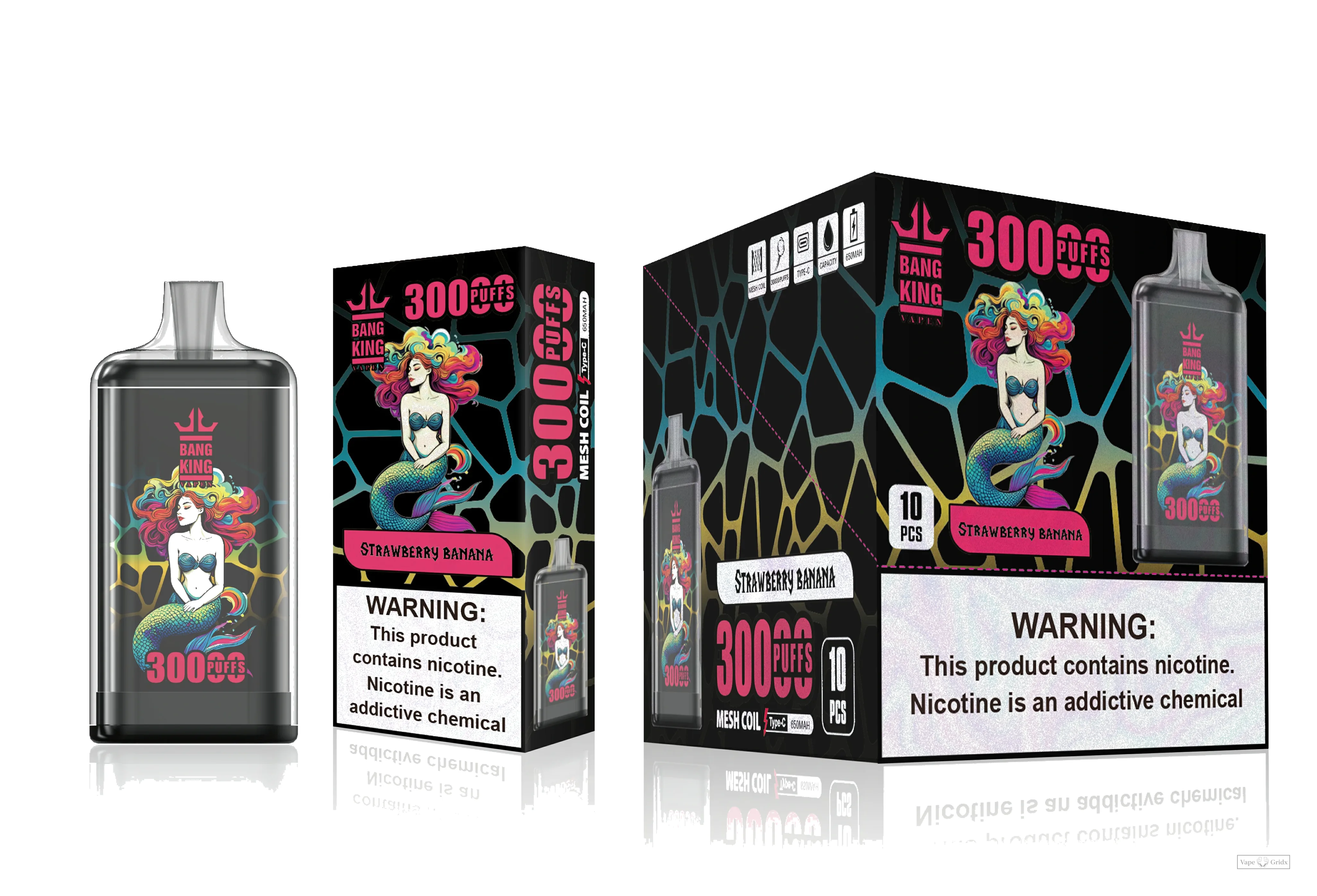 Bang King 30000 30K Züge Dual Mesh Einweg-Vape - image 4