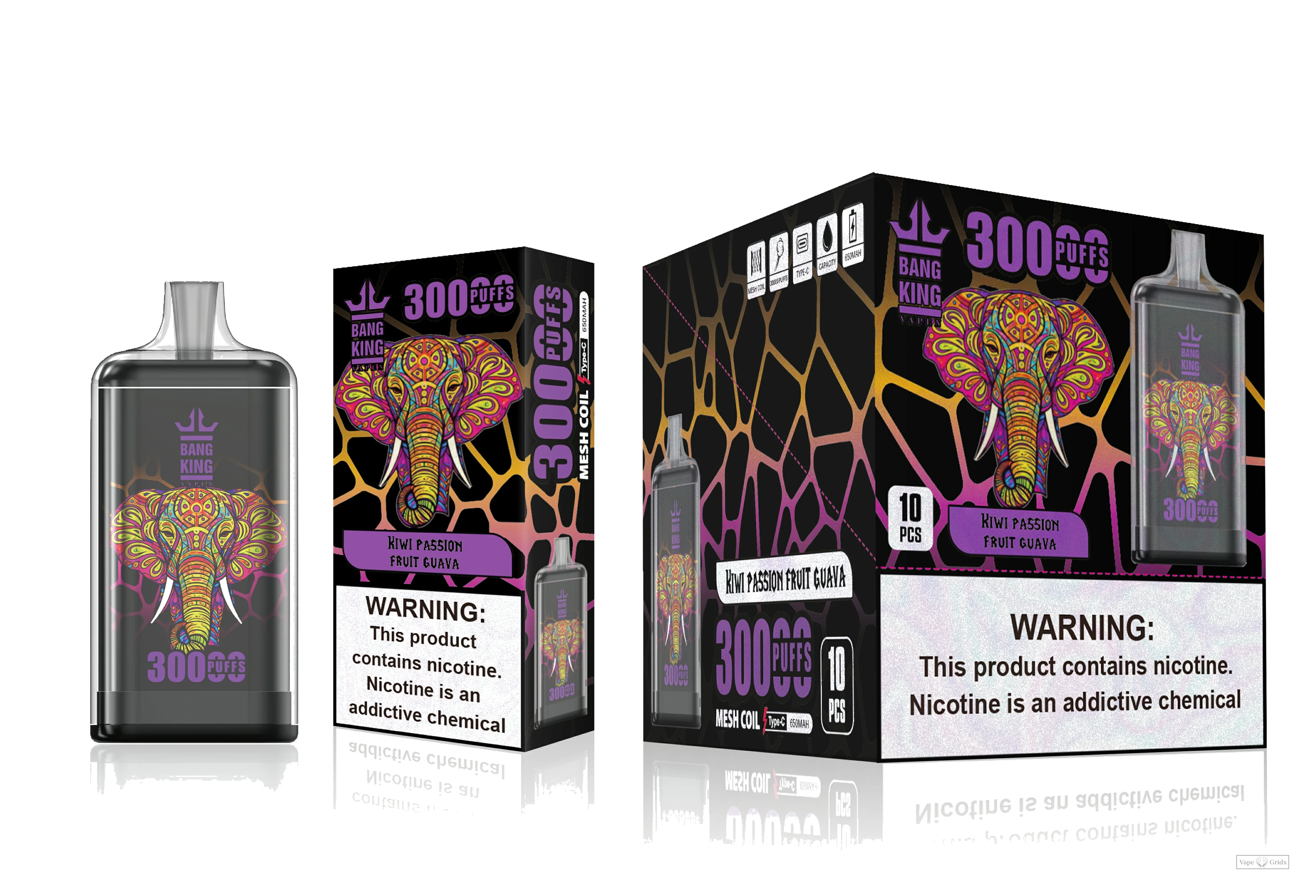 Bang King 30000 30K Züge Dual Mesh Einweg-Vape - image 5