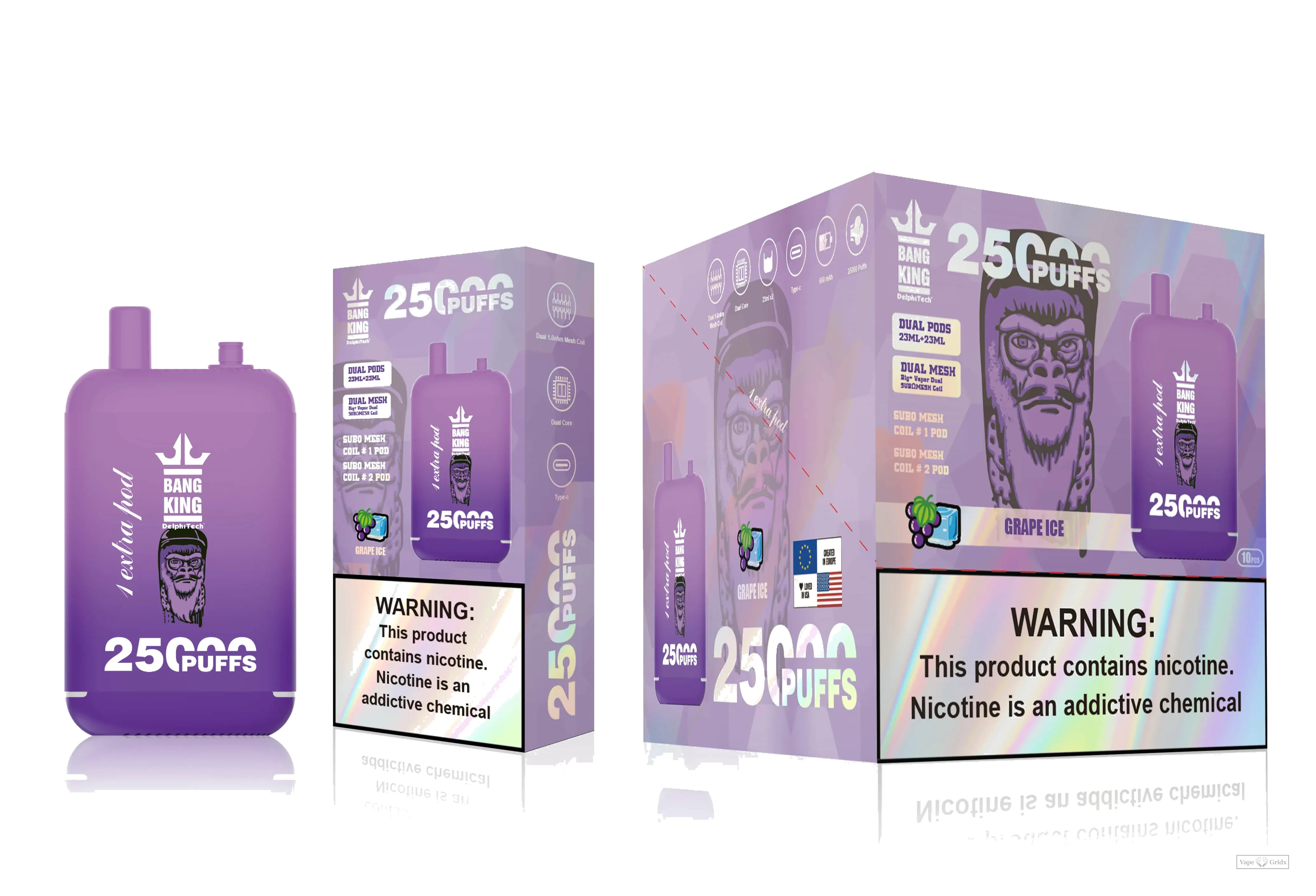 Bang King 25000 25K Züge Dual Pod Einweg-Vape - image 2