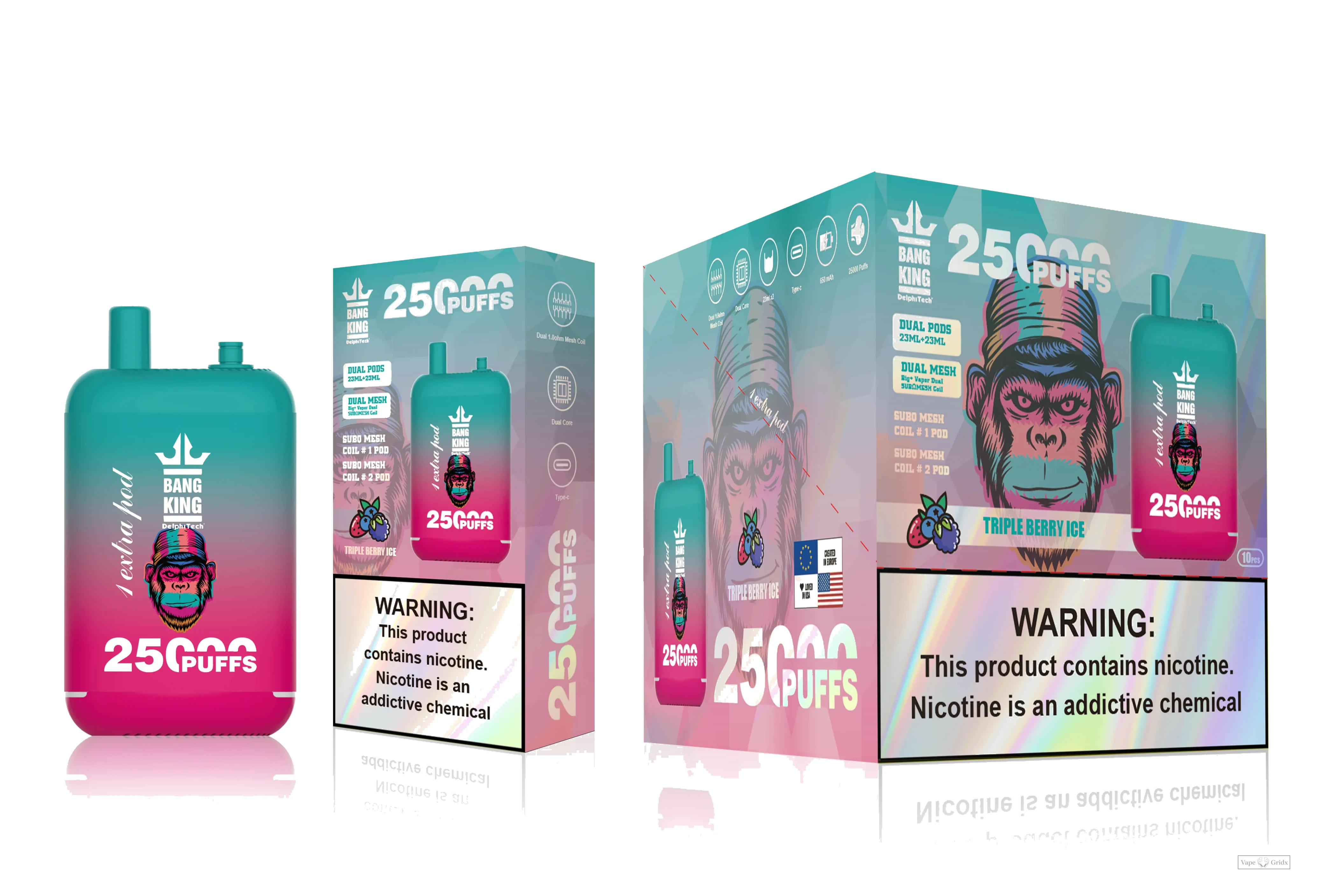 Bang King 25000 25K Züge Dual Pod Einweg-Vape - image 11