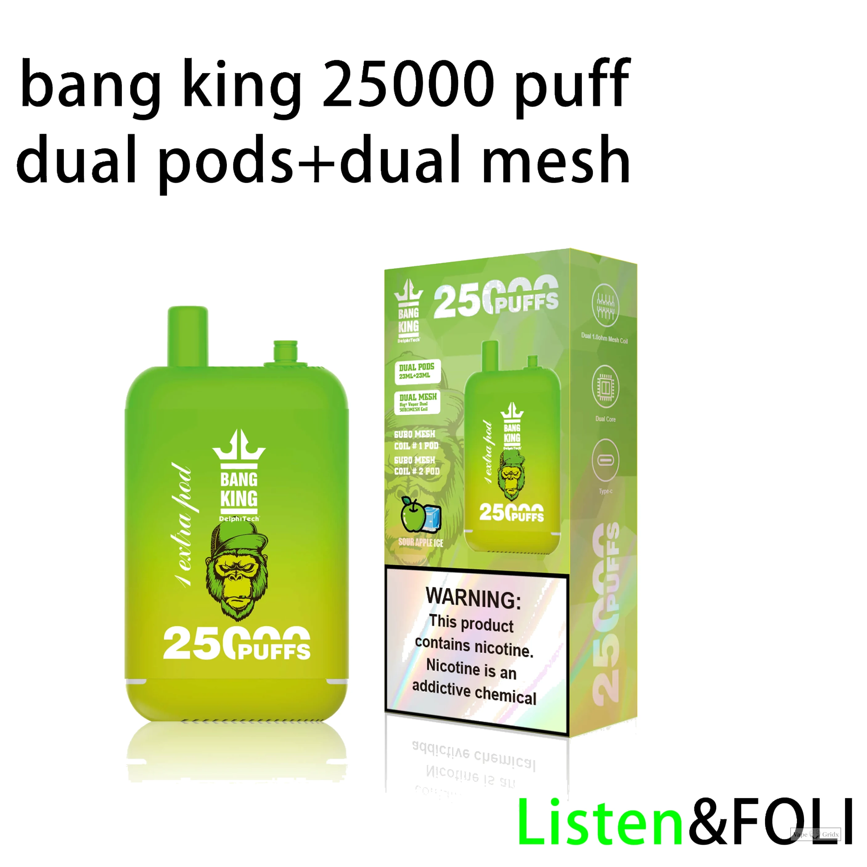 Bang King 25000 25K Züge Dual Pod Einweg-Vape - image 14