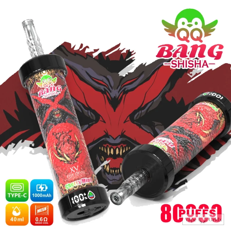 QQ Bang Blaze Shisha 80000 80K Züge Display Einweg-Vape