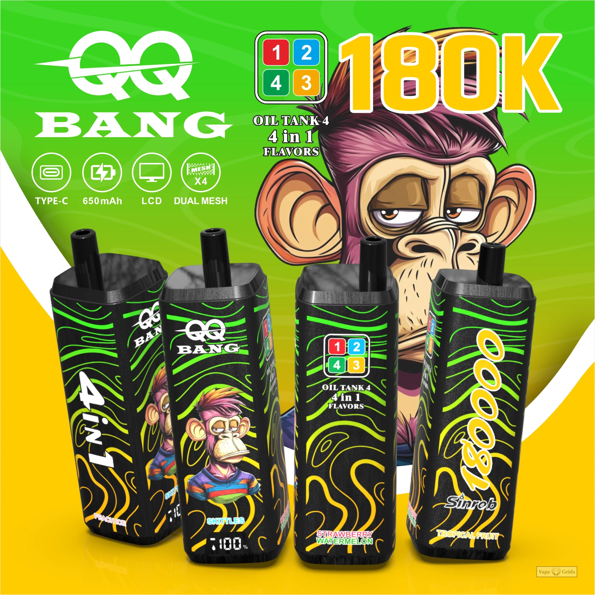 QQ Bang 180000 180K Züge 4-in-1 Einweg-Vape - image 11