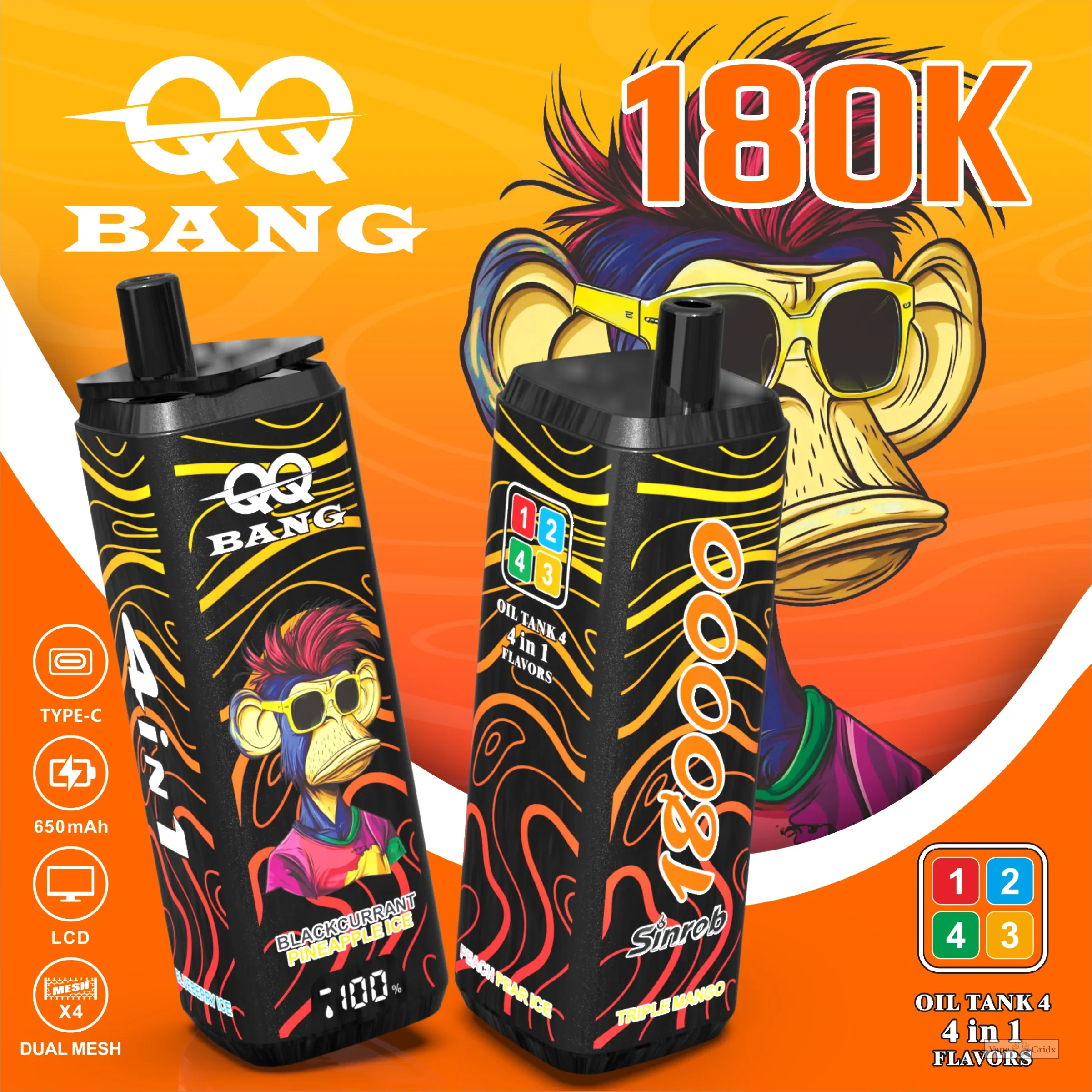 QQ Bang 180000 180K Züge 4-in-1 Einweg-Vape - image 4