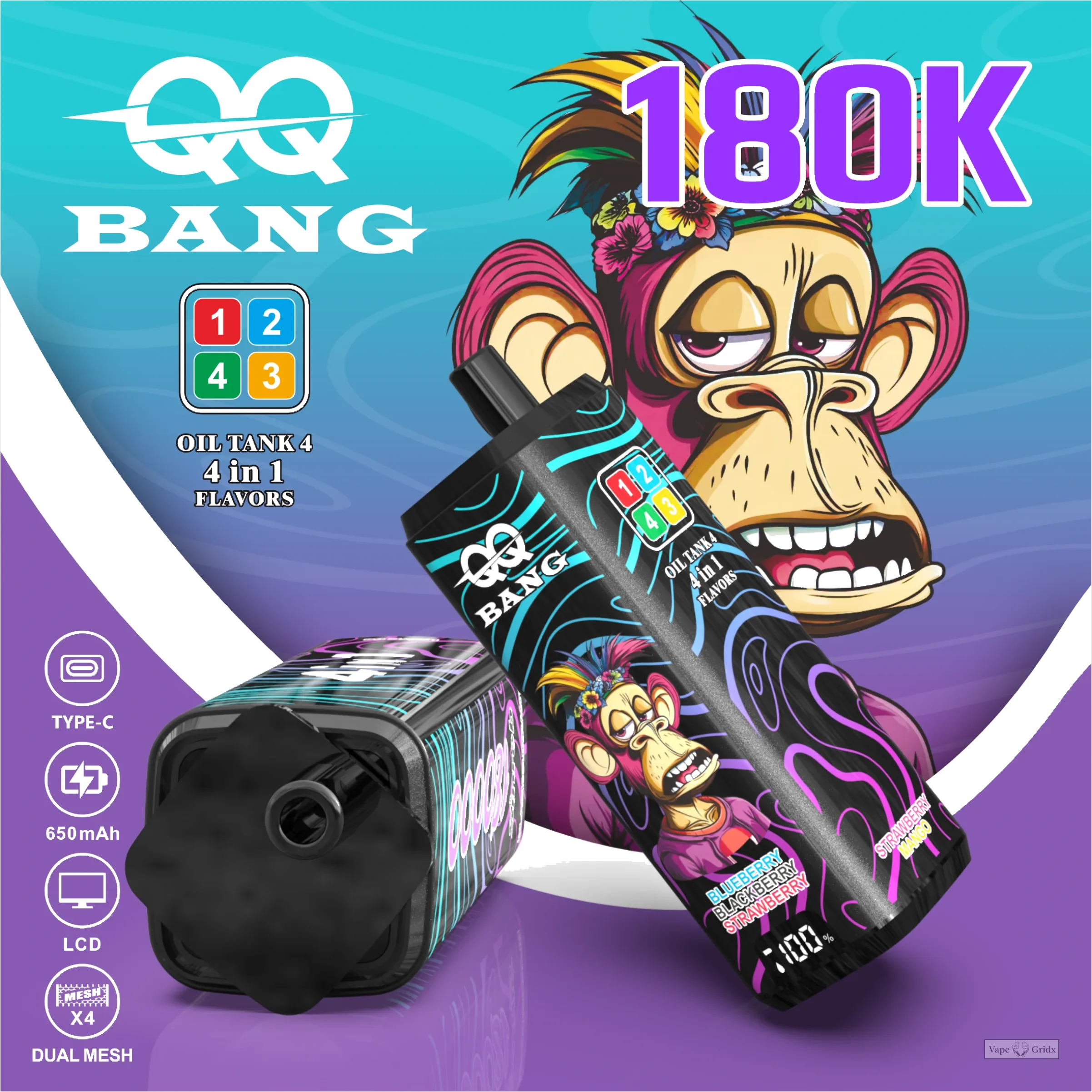 QQ Bang 180000 180K Züge 4-in-1 Einweg-Vape - image 7