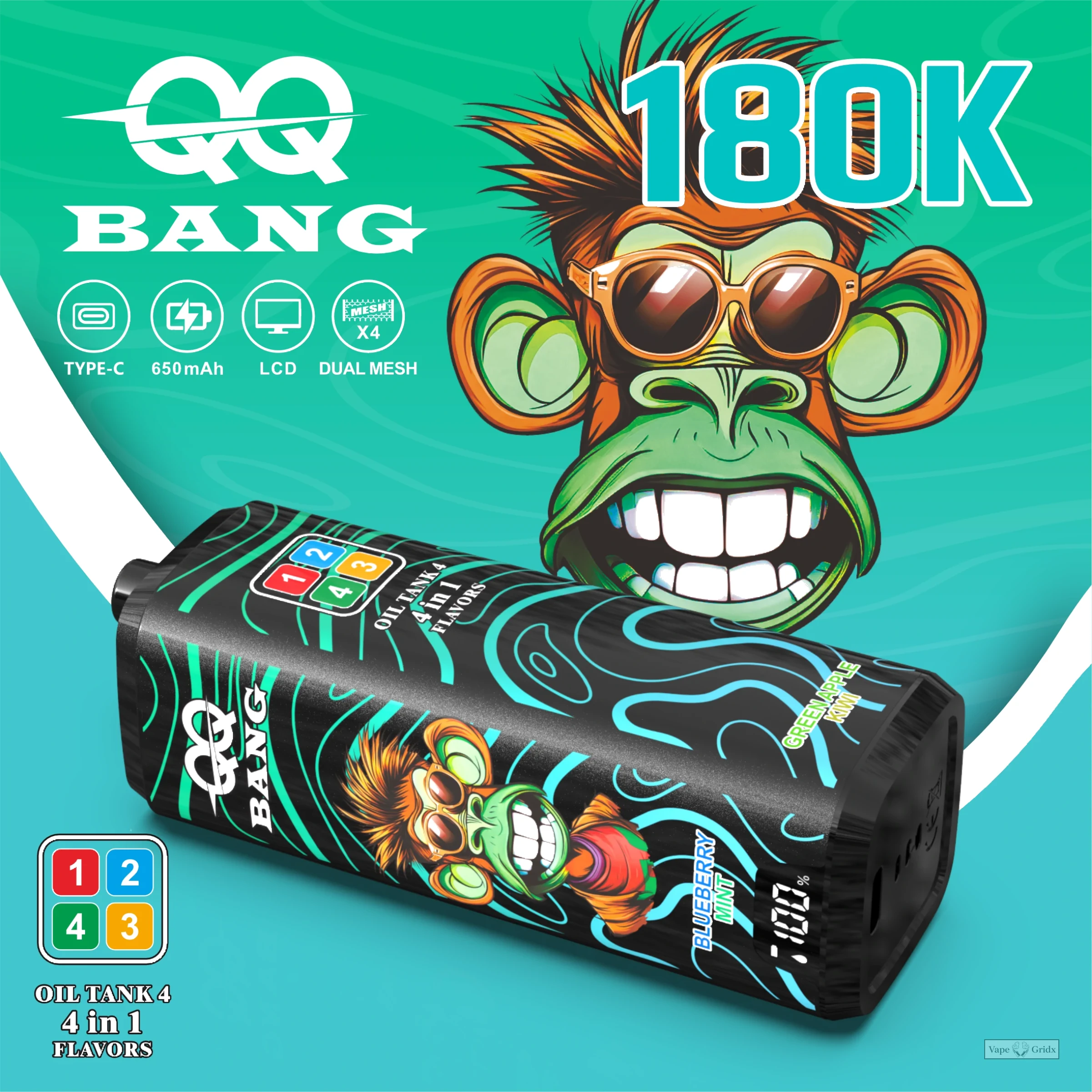 QQ Bang 180000 180K Züge 4-in-1 Einweg-Vape - image 8