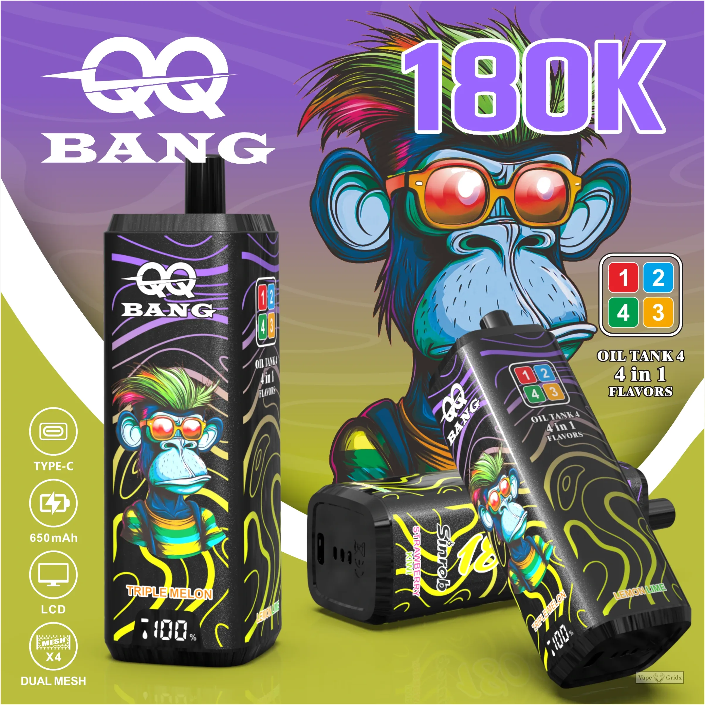 QQ Bang 180000 180K Züge 4-in-1 Einweg-Vape - image 10