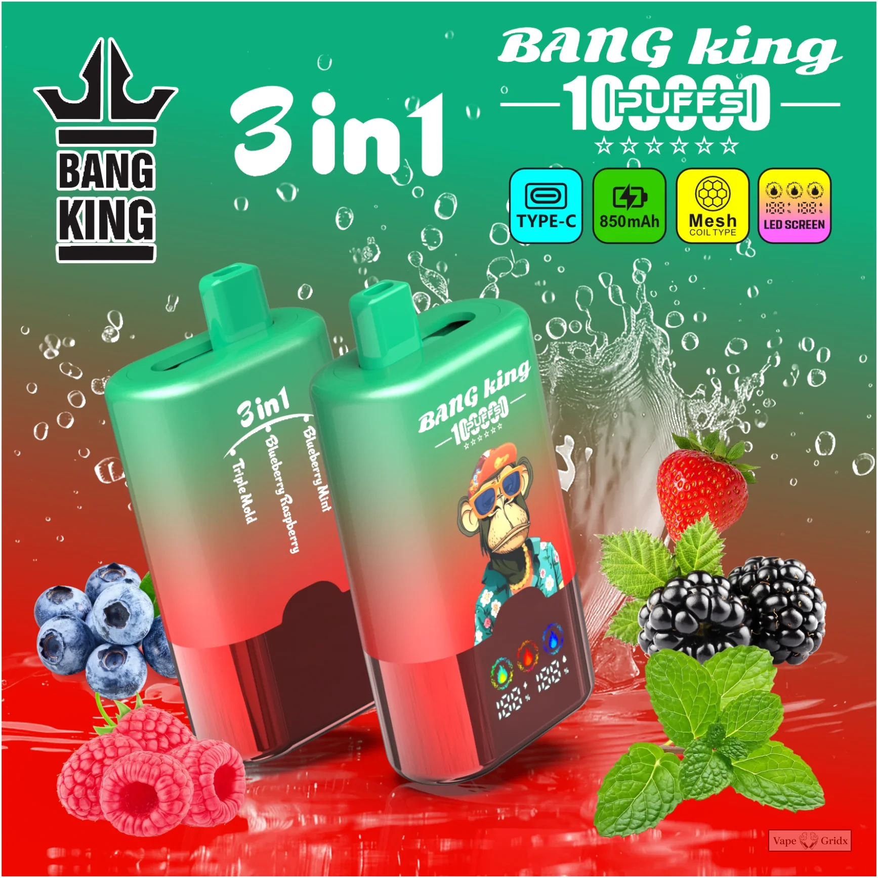 Bang King 100000 100K Züge 3-in-1 Einweg-Vape - image 2
