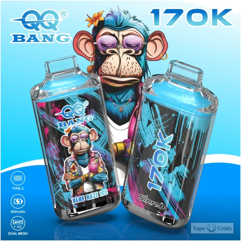 QQ BANG 170000 170K Züge Display Einweg-Vape