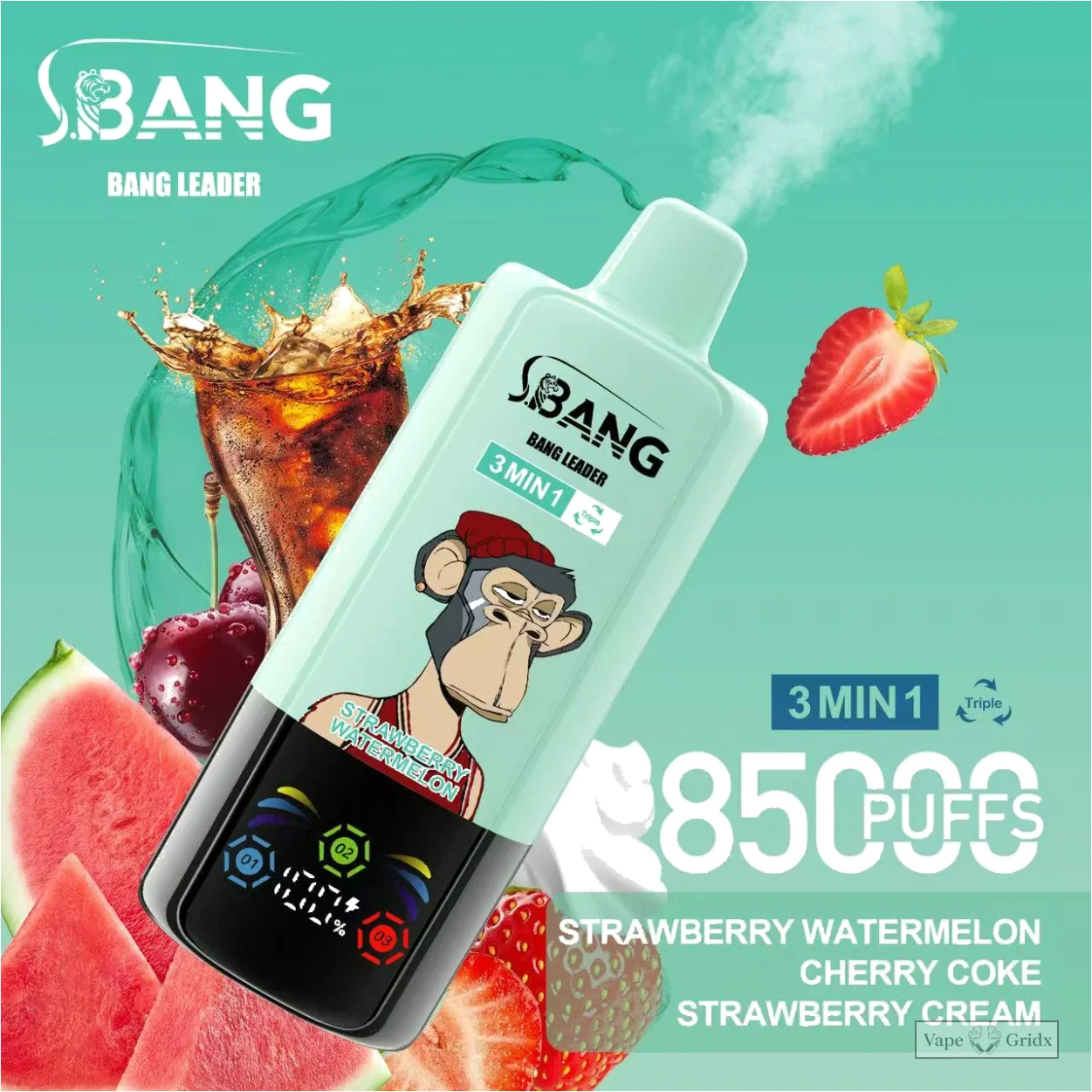 Bang Leader 85000 85K Züge 3-in-1 Einweg-Vape