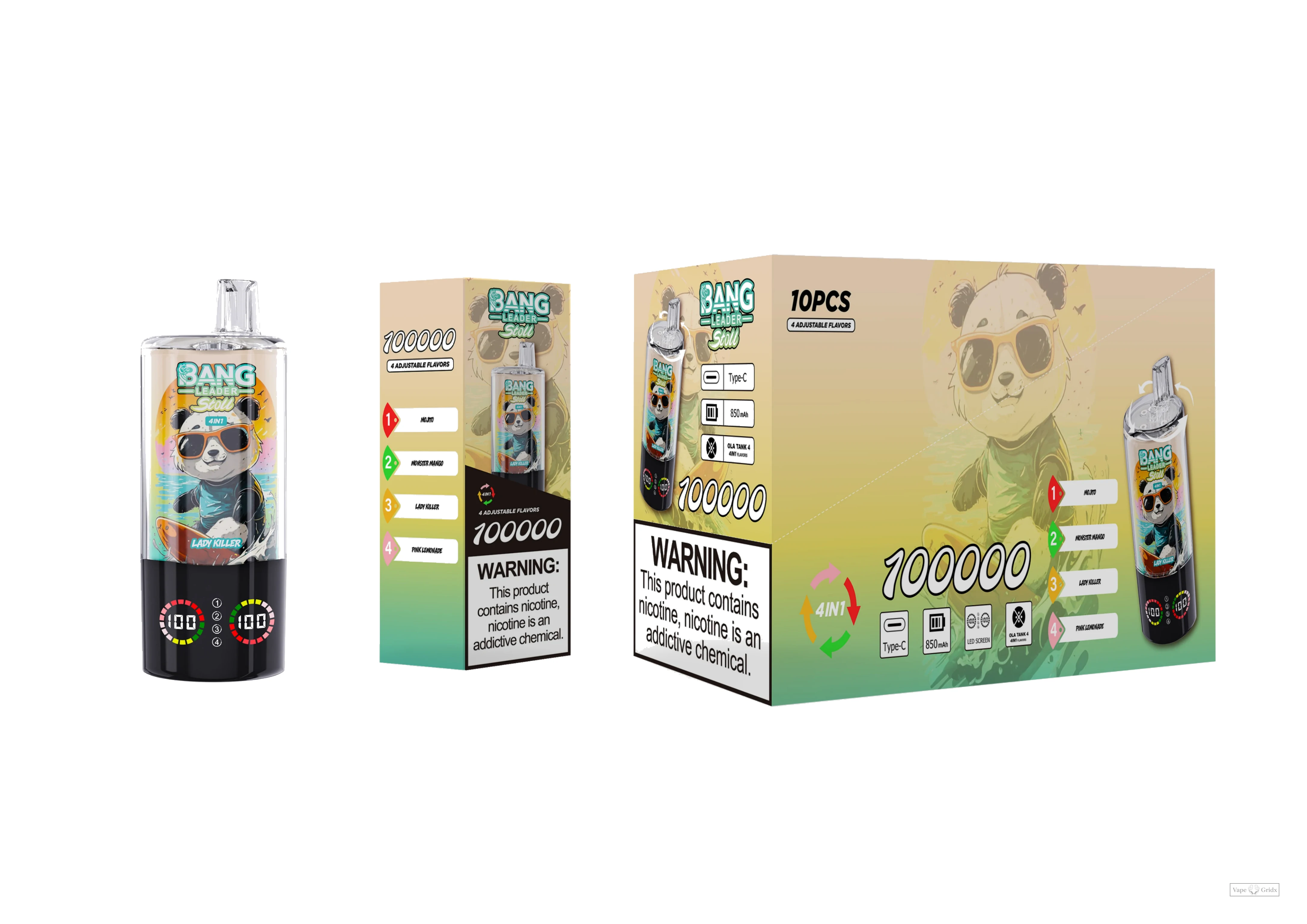 Bang Leader 100000 100K Züge 4-in-1 Einweg-Vape - image 2