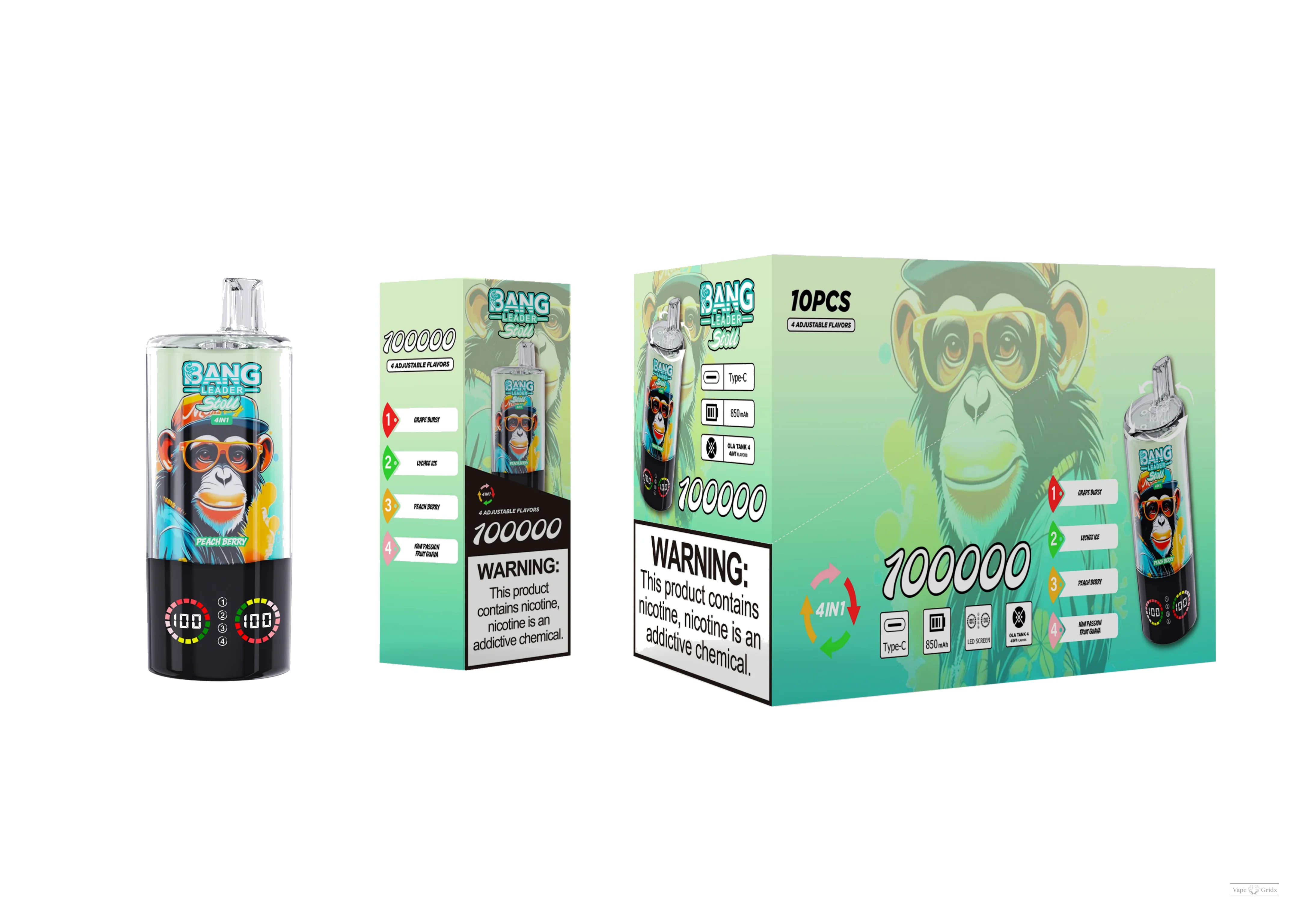 Bang Leader 100000 100K Züge 4-in-1 Einweg-Vape - image 3
