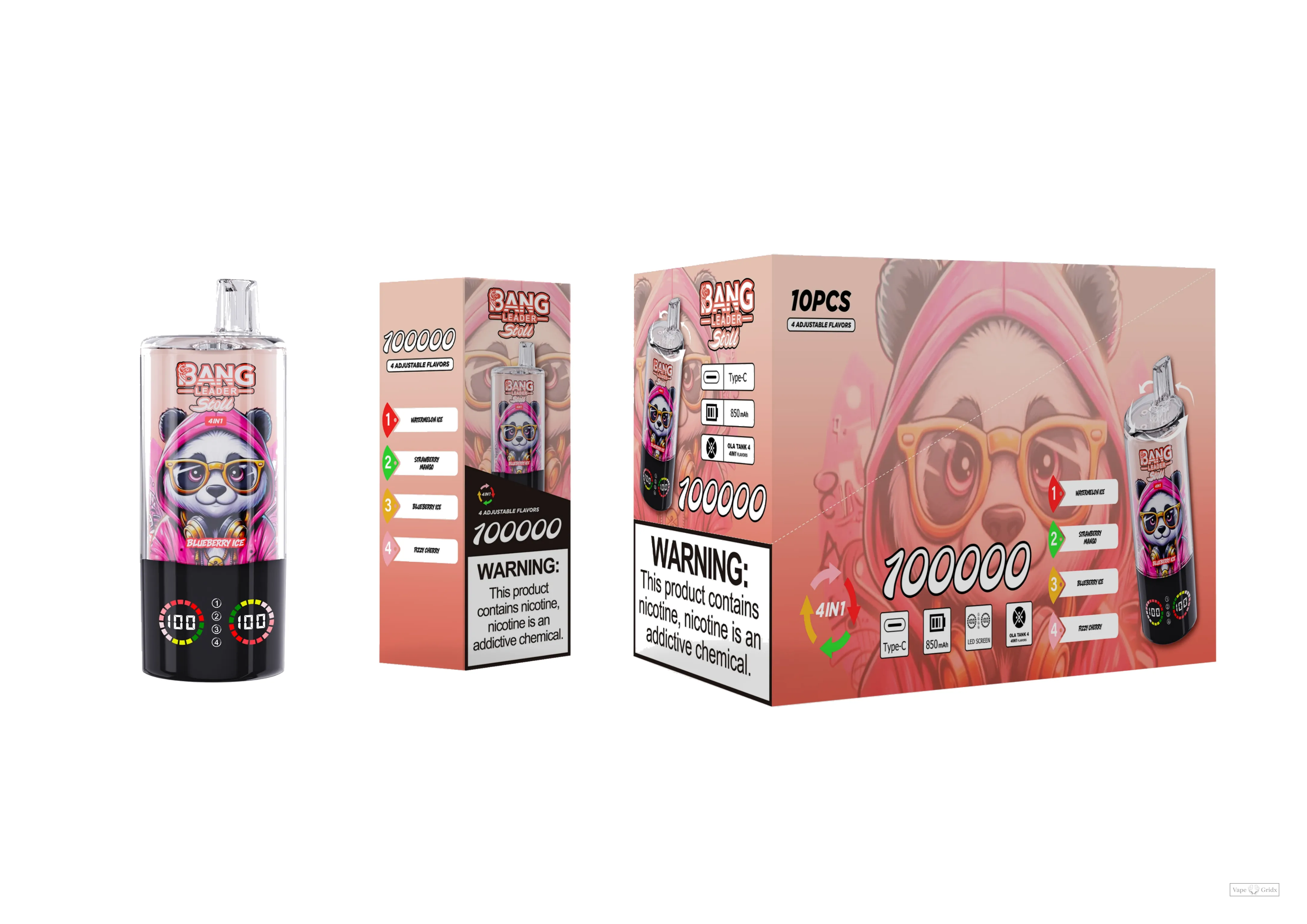 Bang Leader 100000 100K Züge 4-in-1 Einweg-Vape - image 4