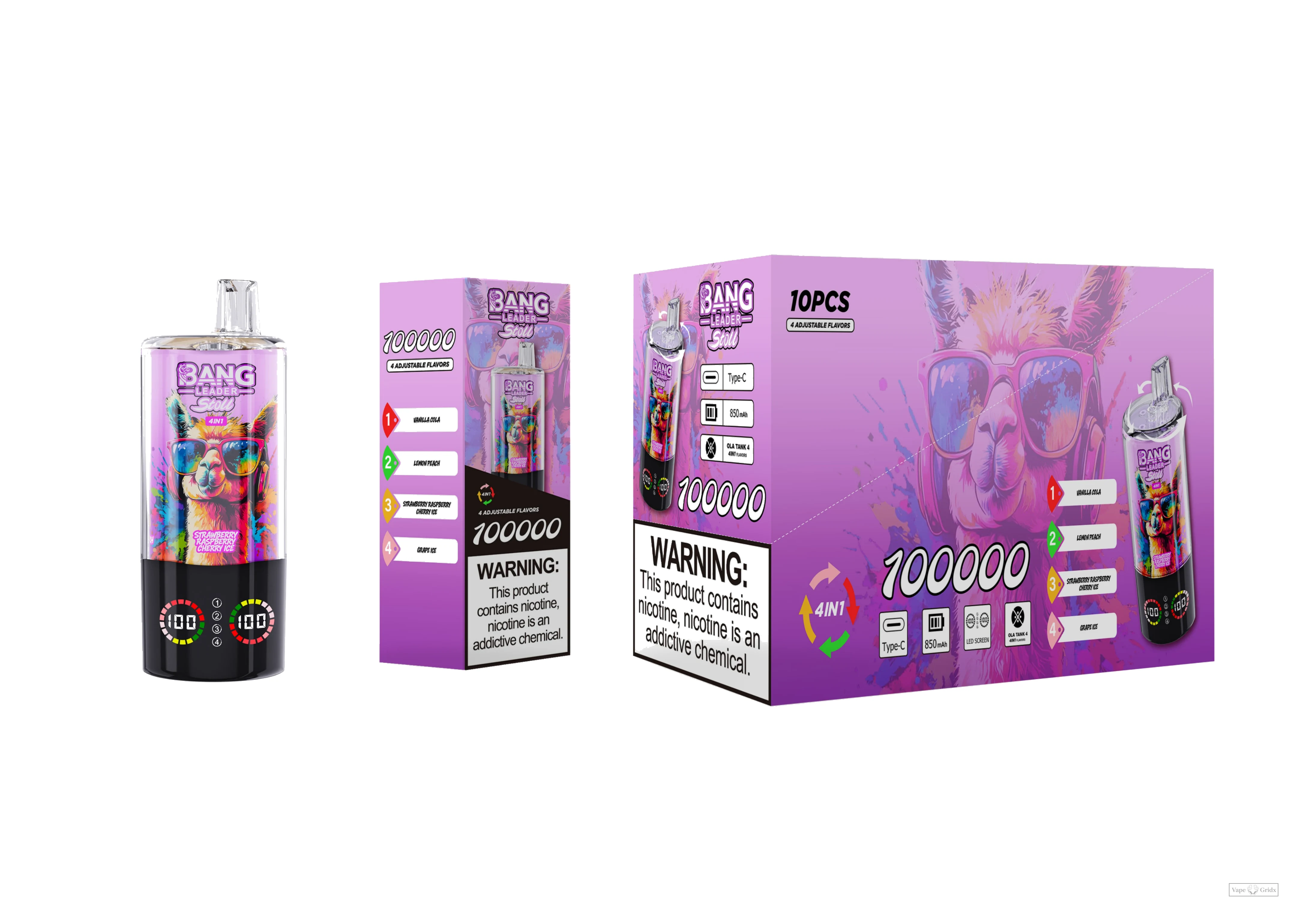 Bang Leader 100000 100K Züge 4-in-1 Einweg-Vape - image 5