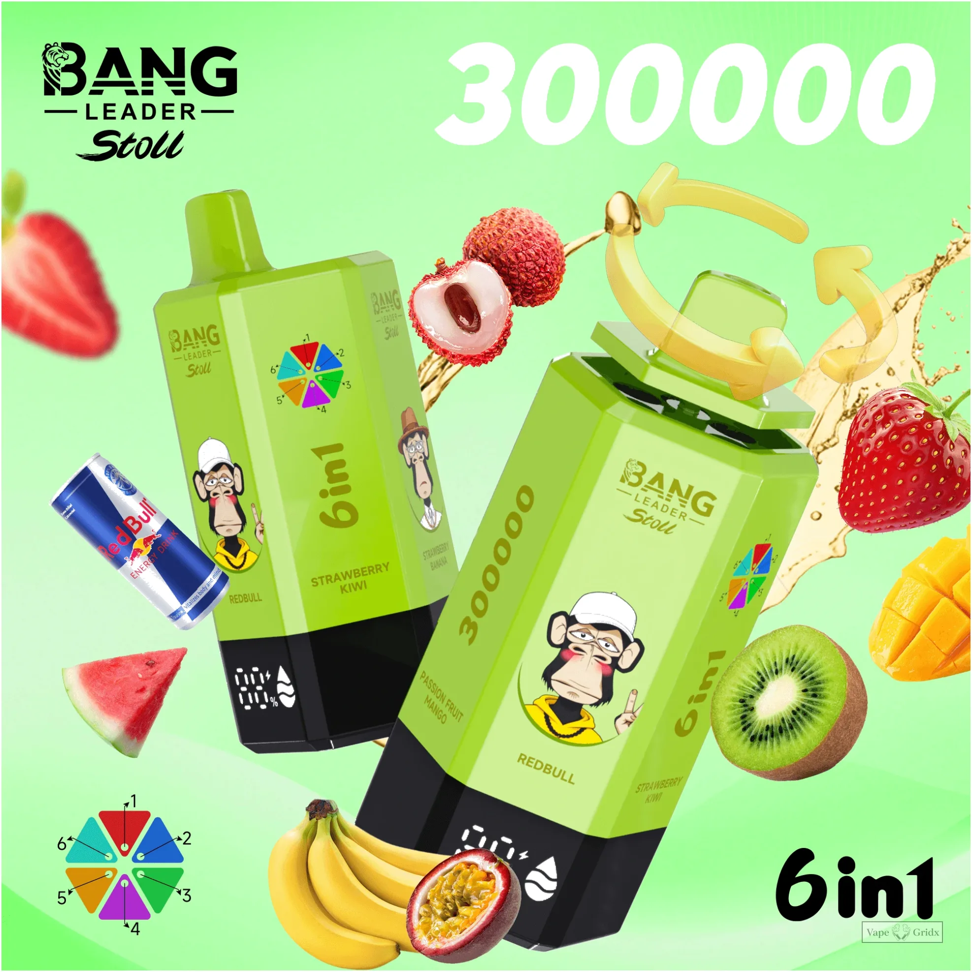 Bang Leader 300000 300K Züge 6-in-1 Einweg-Vape - image 2