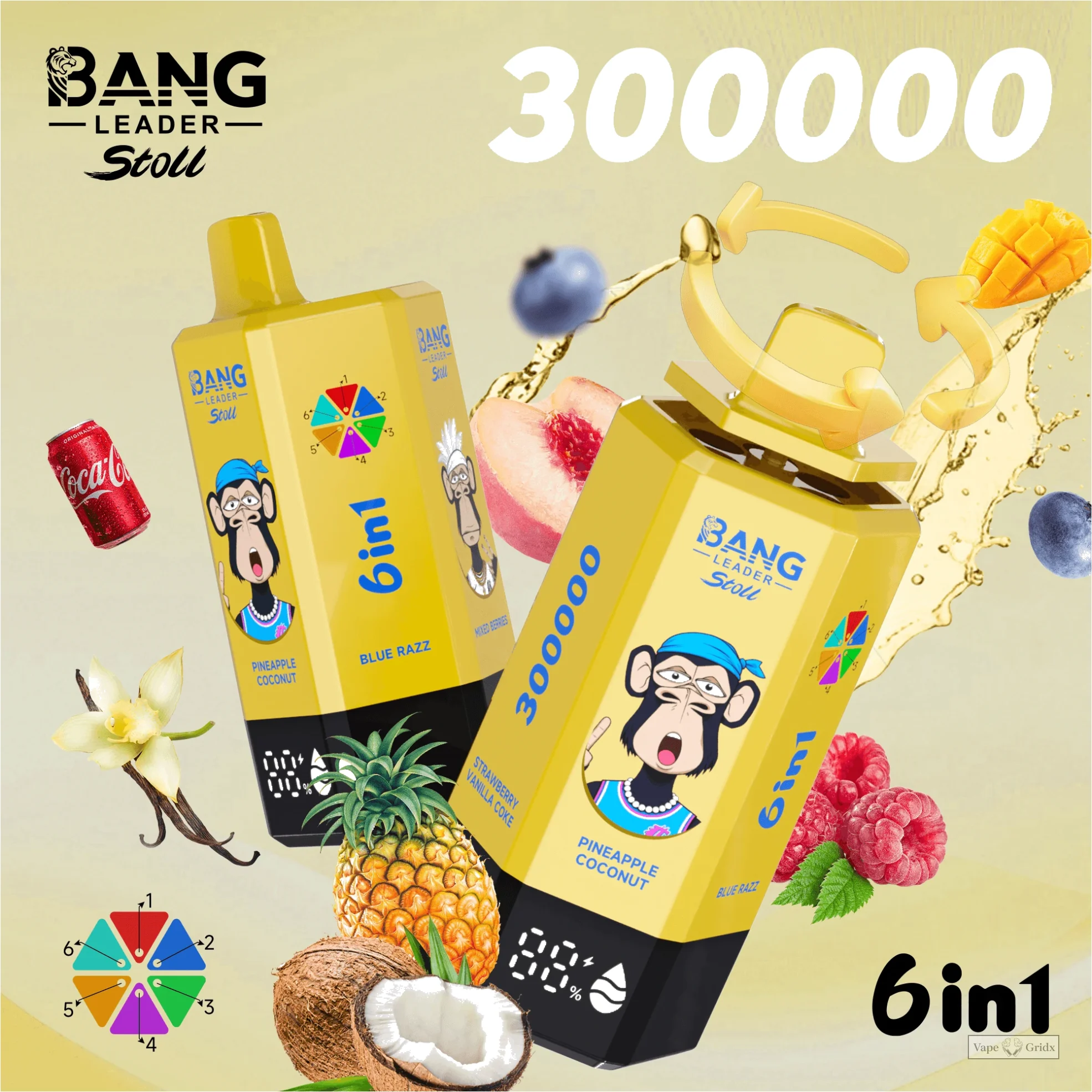 Bang Leader 300000 300K Züge 6-in-1 Einweg-Vape - image 4