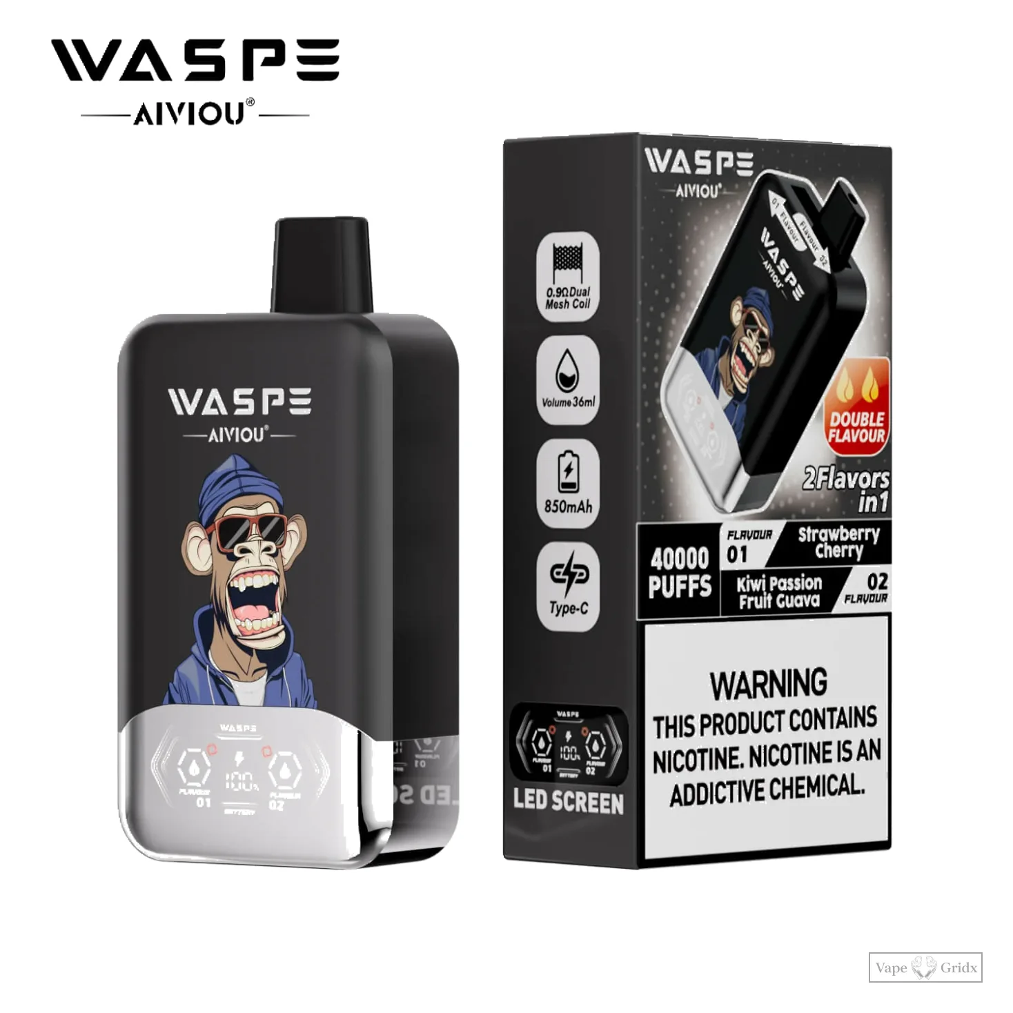 Waspe 40000 40K Züge 2-in-1 Einweg-Vape - image 3