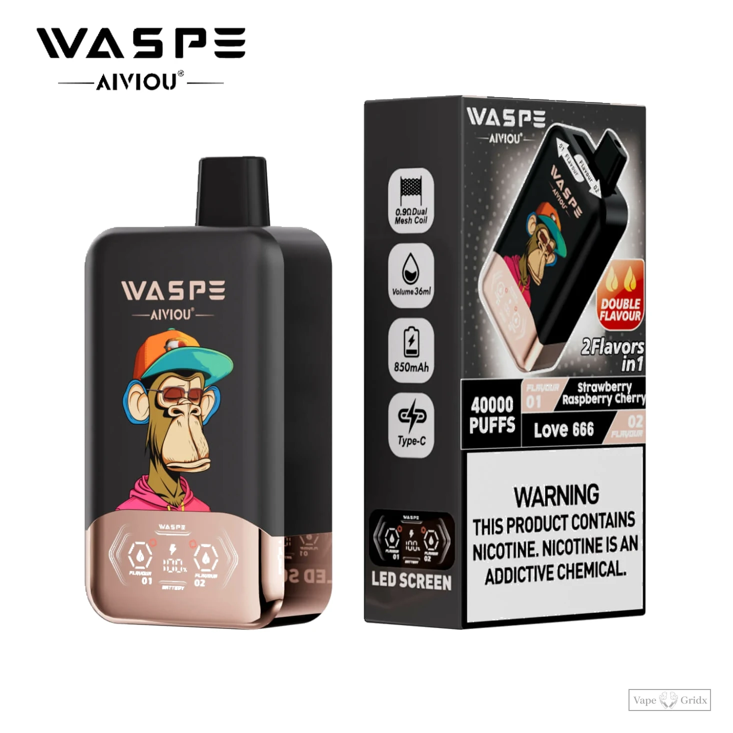 Waspe 40000 40K Züge 2-in-1 Einweg-Vape - image 4