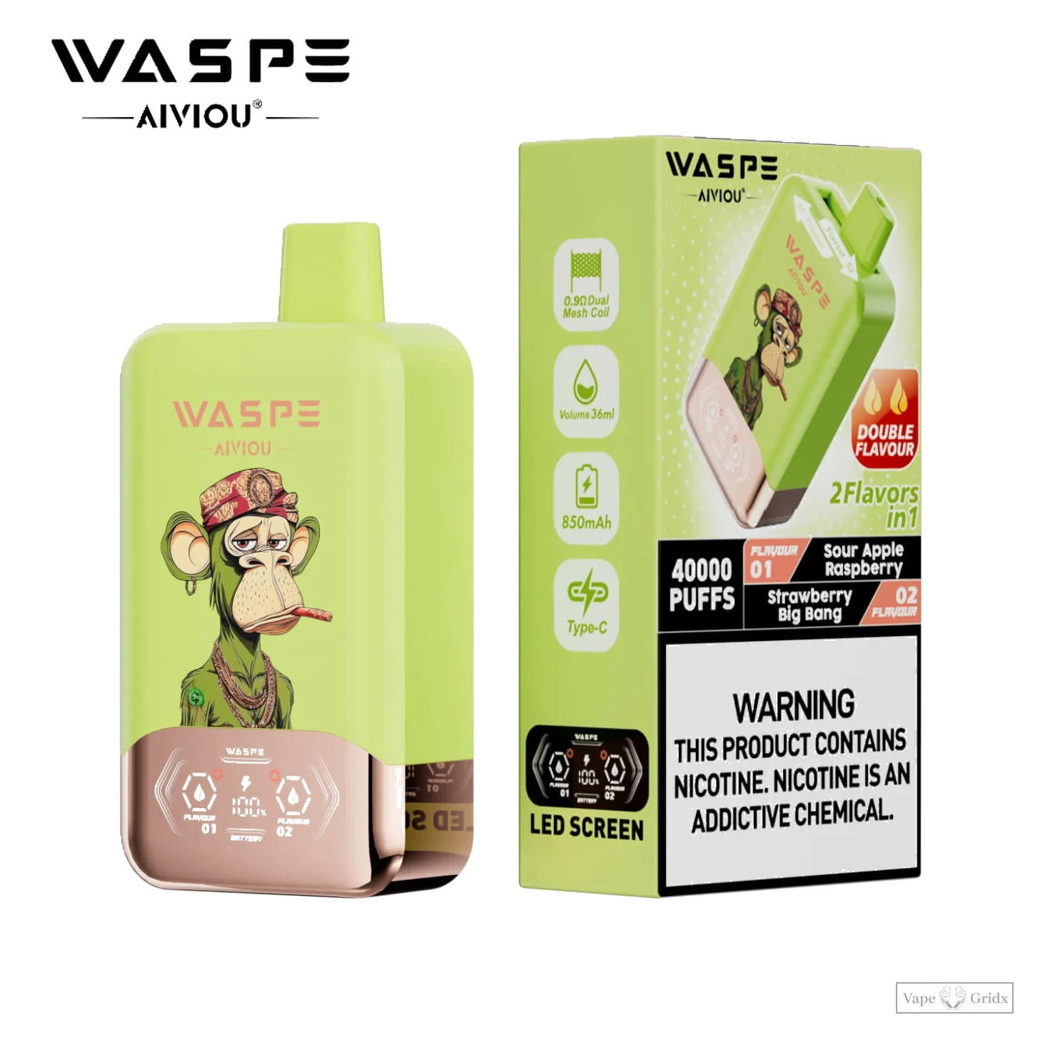 Waspe 40000 40K Züge 2-in-1 Einweg-Vape - image 12