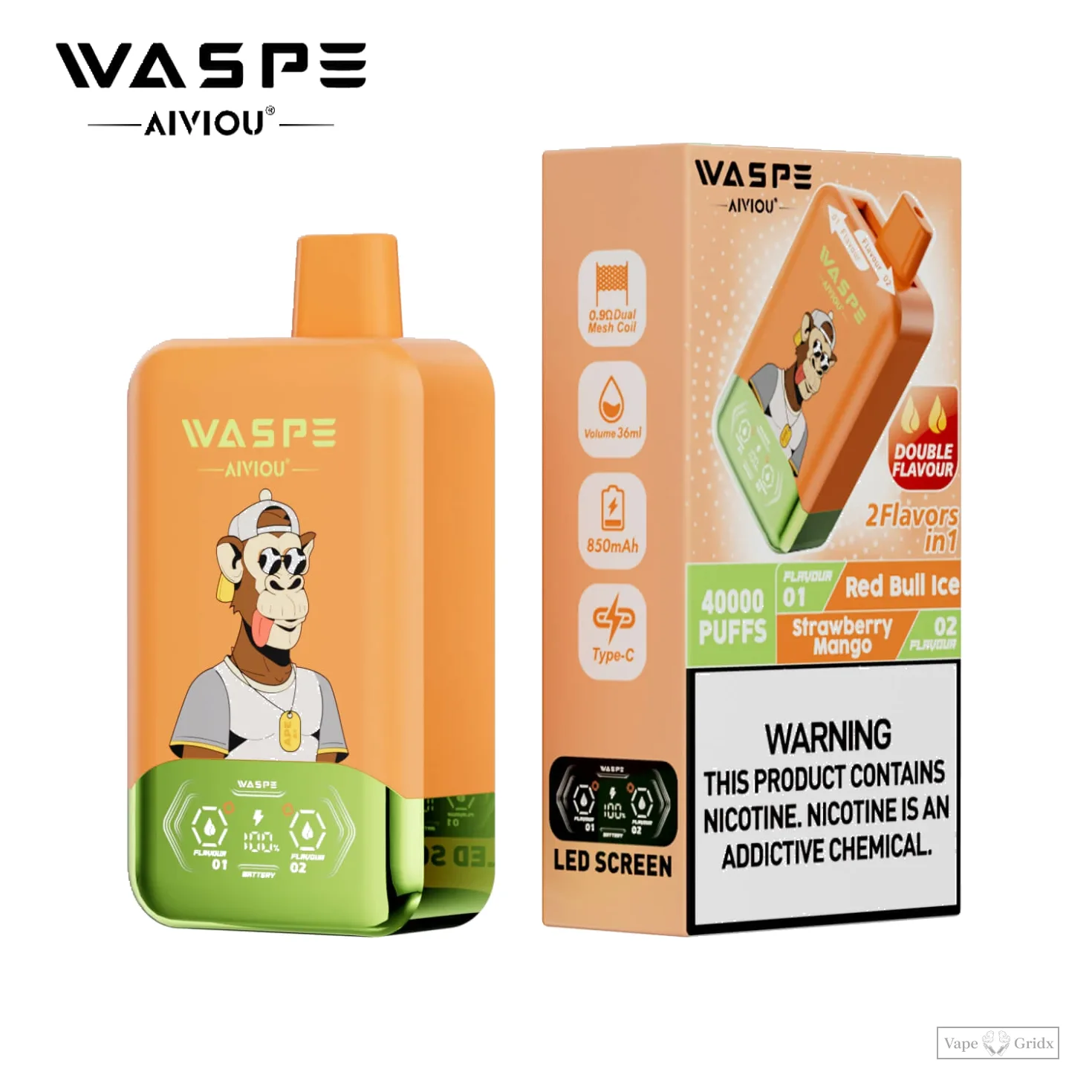 Waspe 40000 40K Züge 2-in-1 Einweg-Vape - image 2