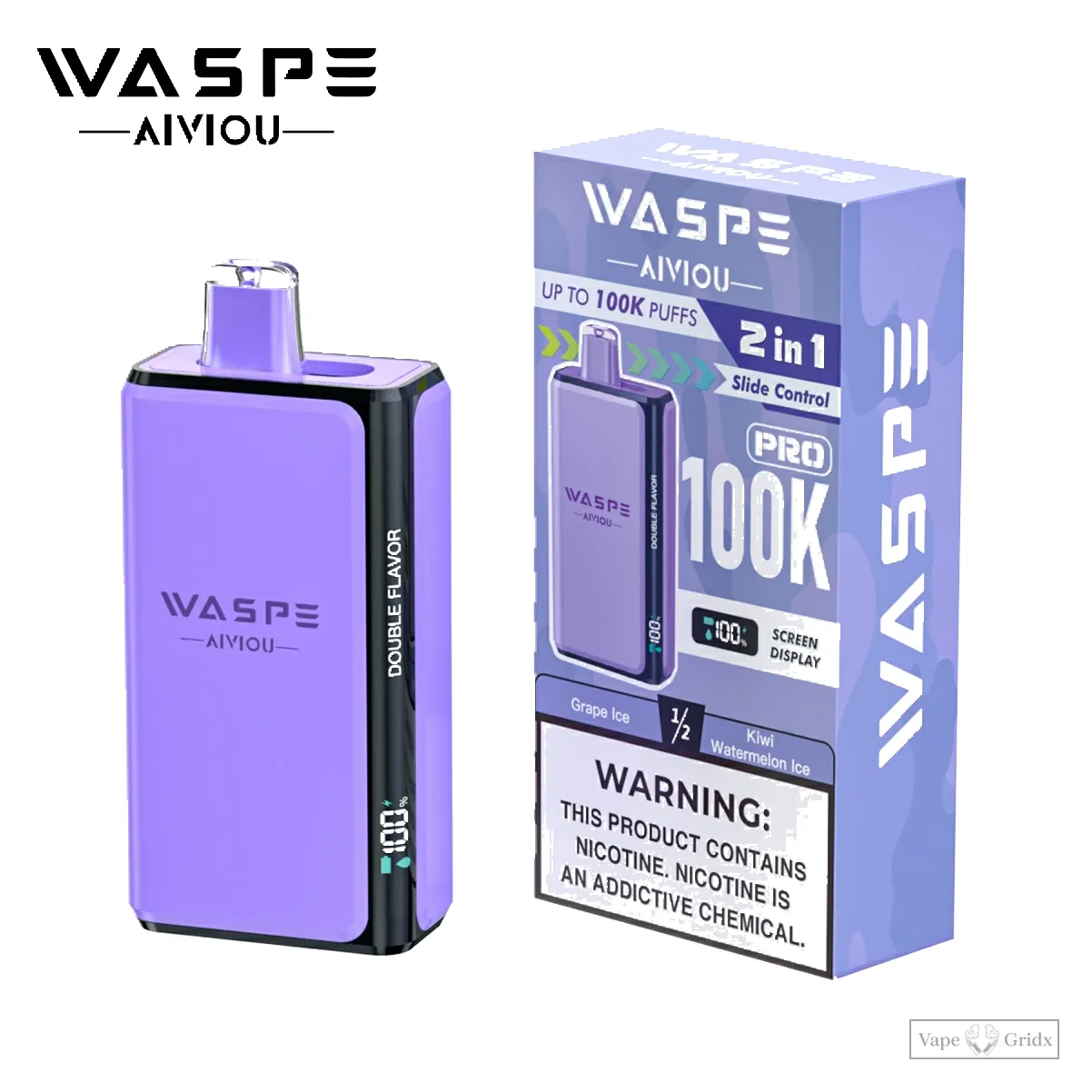 WASPE Pro 100000 100K Züge 2-in-1 Einweg-Vape - image 2