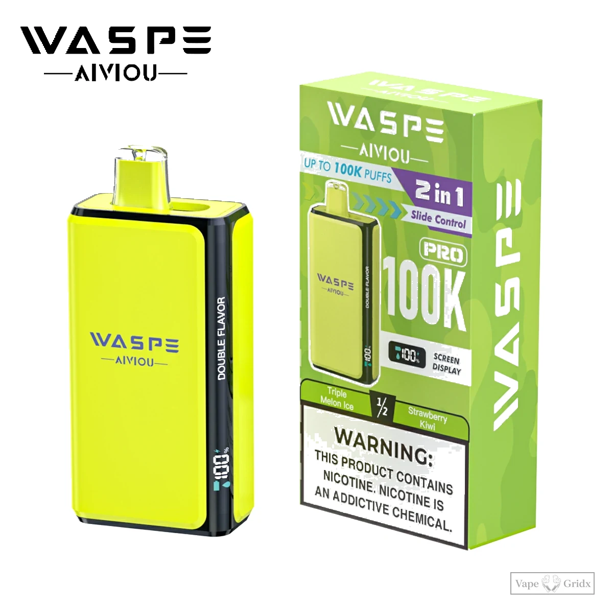WASPE Pro 100000 100K Züge 2-in-1 Einweg-Vape - image 3