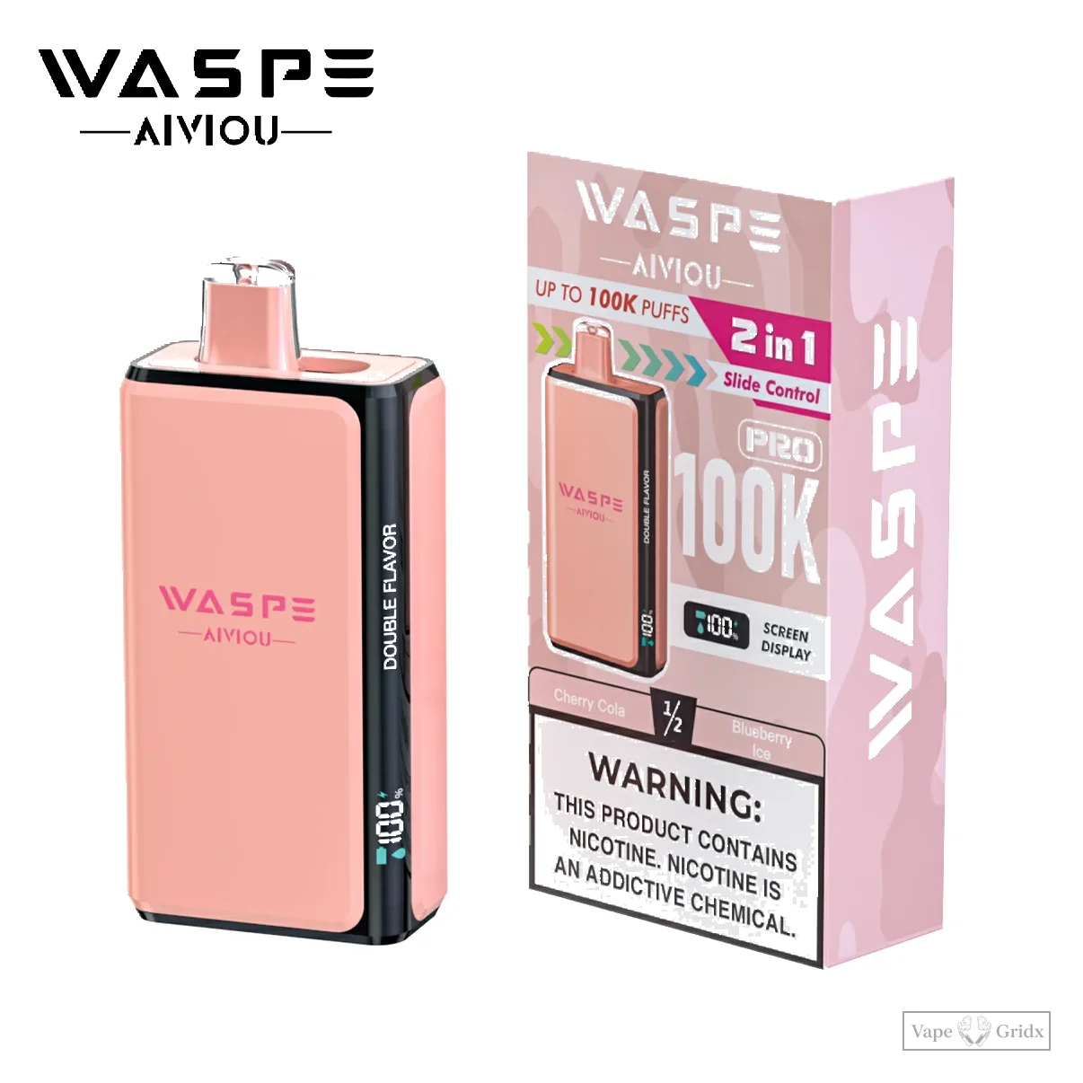 WASPE Pro 100000 100K Züge 2-in-1 Einweg-Vape - image 4