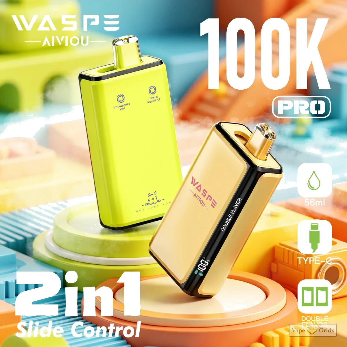 WASPE Pro 100000 100K Züge 2-in-1 Einweg-Vape - image 7